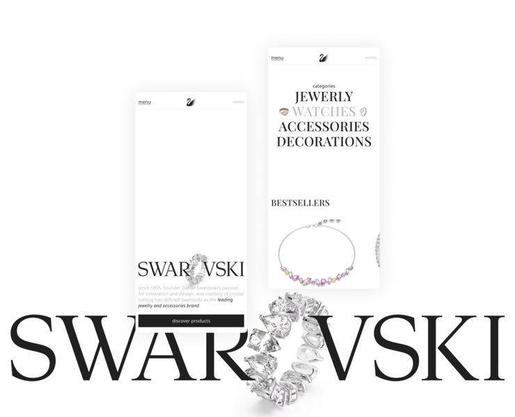 SWAROVSKI | web. | concept — Интерфейсы, Анимация на Dprofile