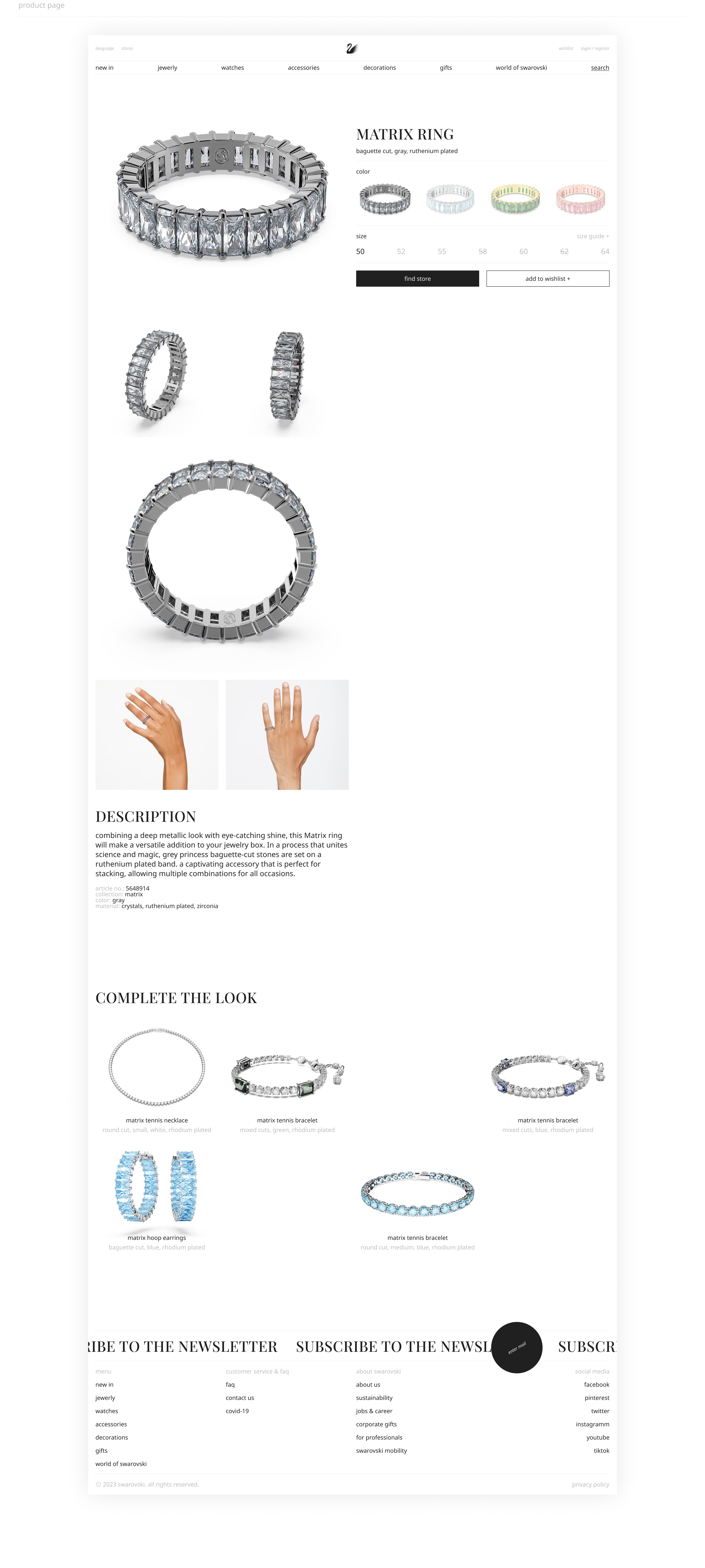SWAROVSKI | web. | concept — Изображение №7 — Интерфейсы, Анимация на Dprofile