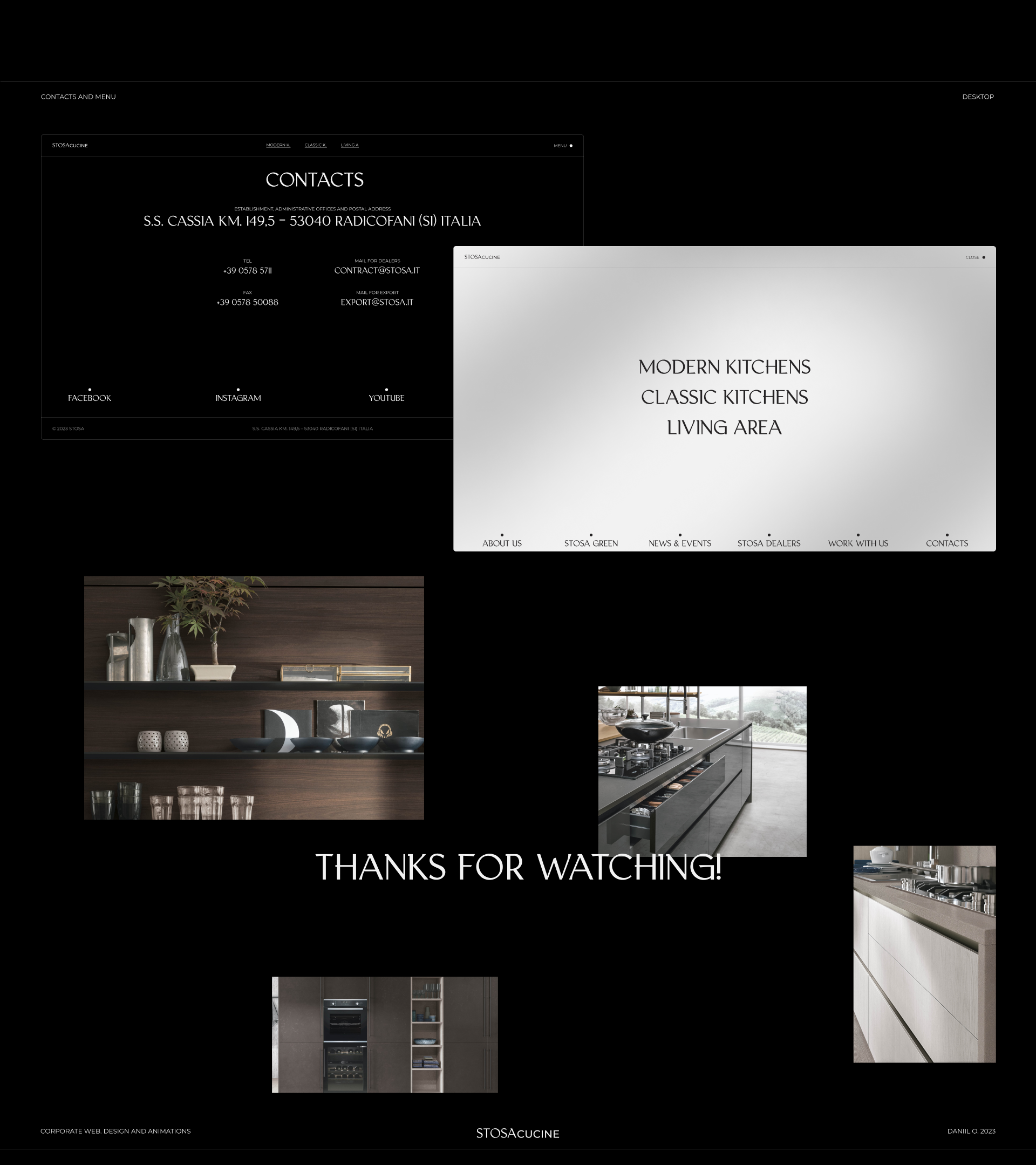 STOSAcucine | web. | concept — Изображение №13 — Интерфейсы, Анимация на Dprofile