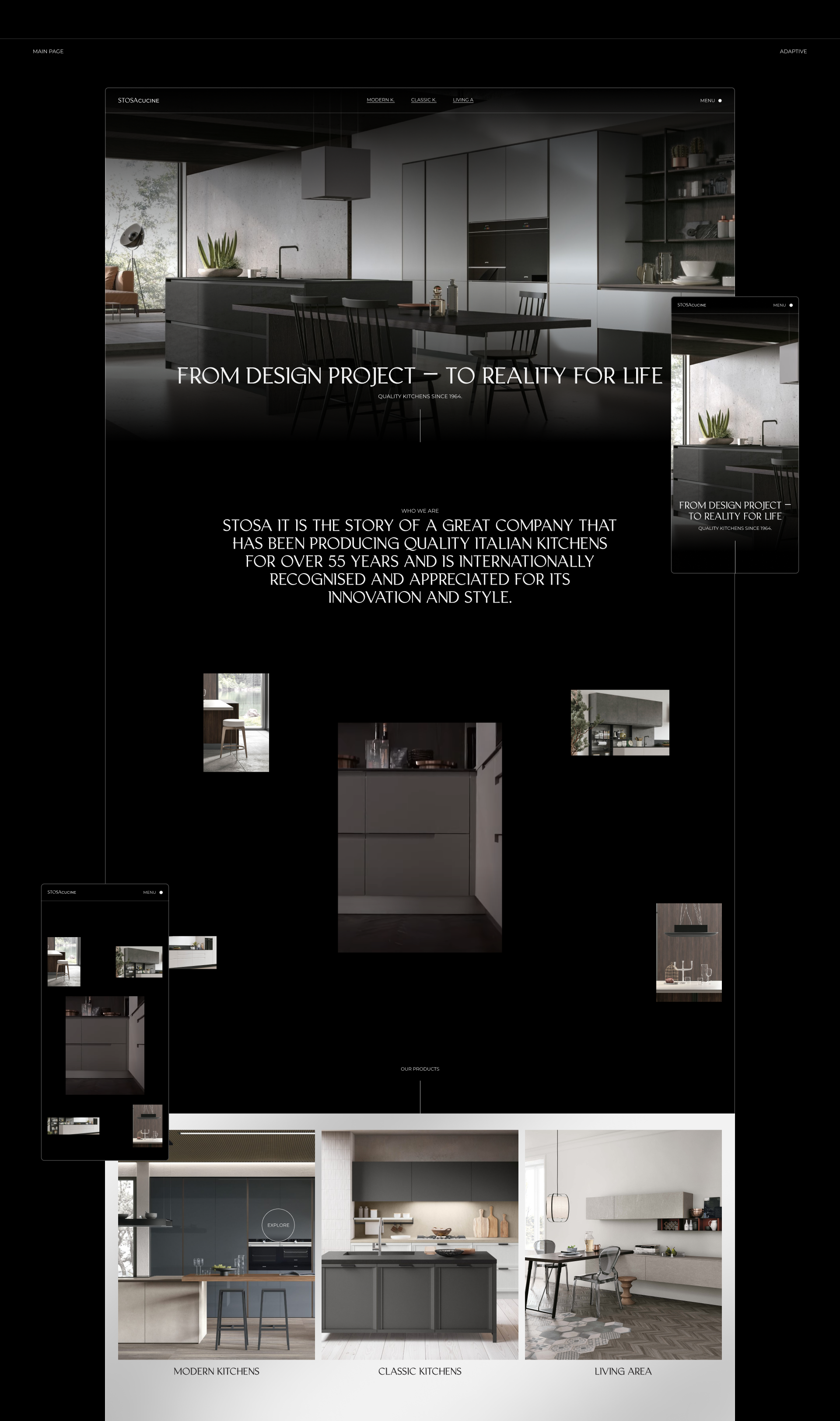 STOSAcucine | web. | concept — Изображение №2 — Интерфейсы, Анимация на Dprofile