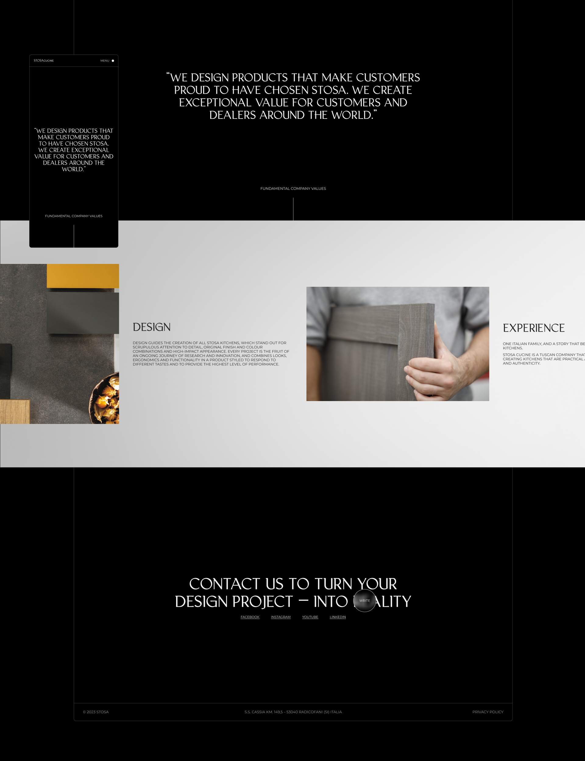 STOSAcucine | web. | concept — Изображение №6 — Интерфейсы, Анимация на Dprofile