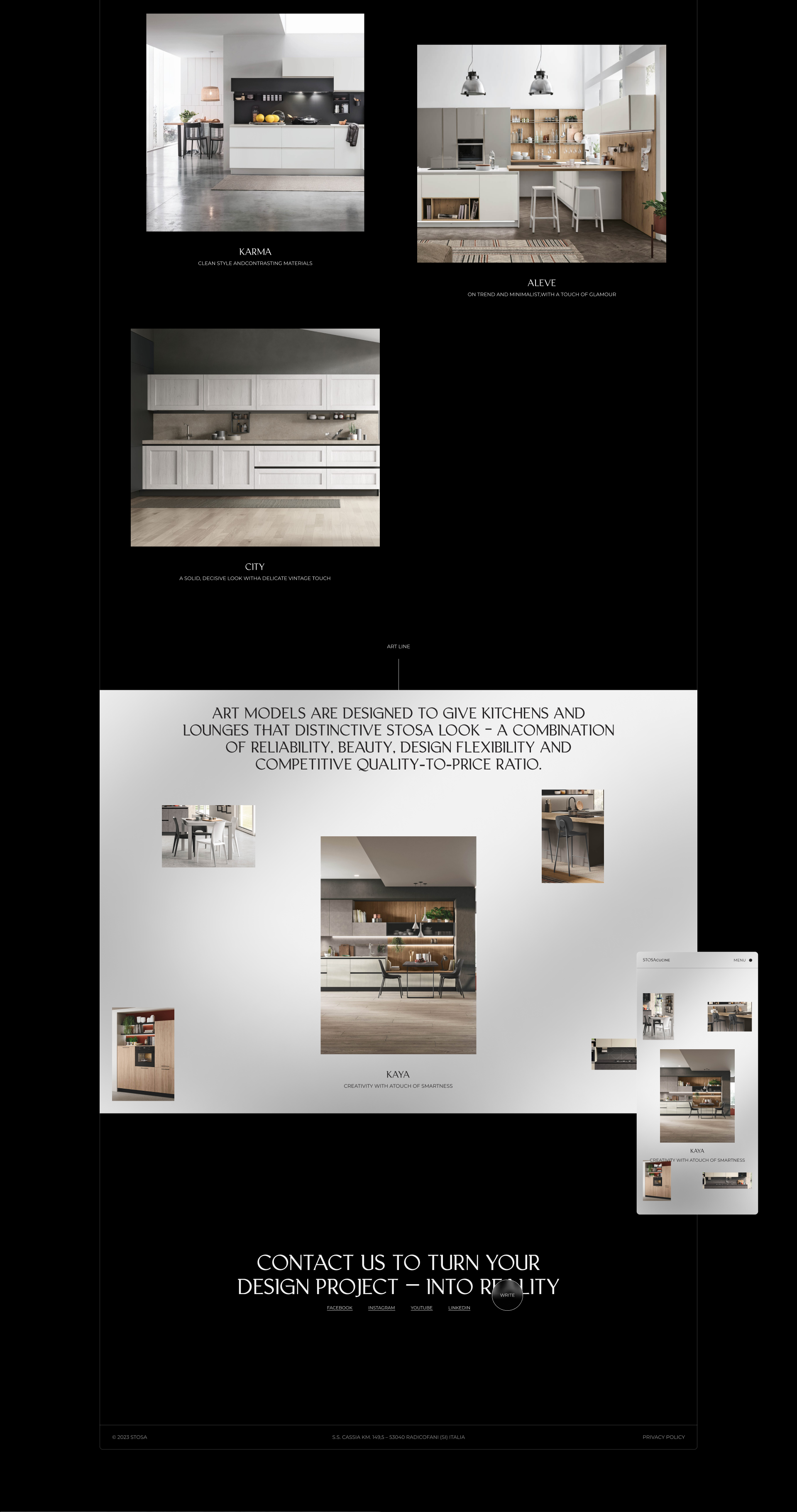 STOSAcucine | web. | concept — Изображение №8 — Интерфейсы, Анимация на Dprofile