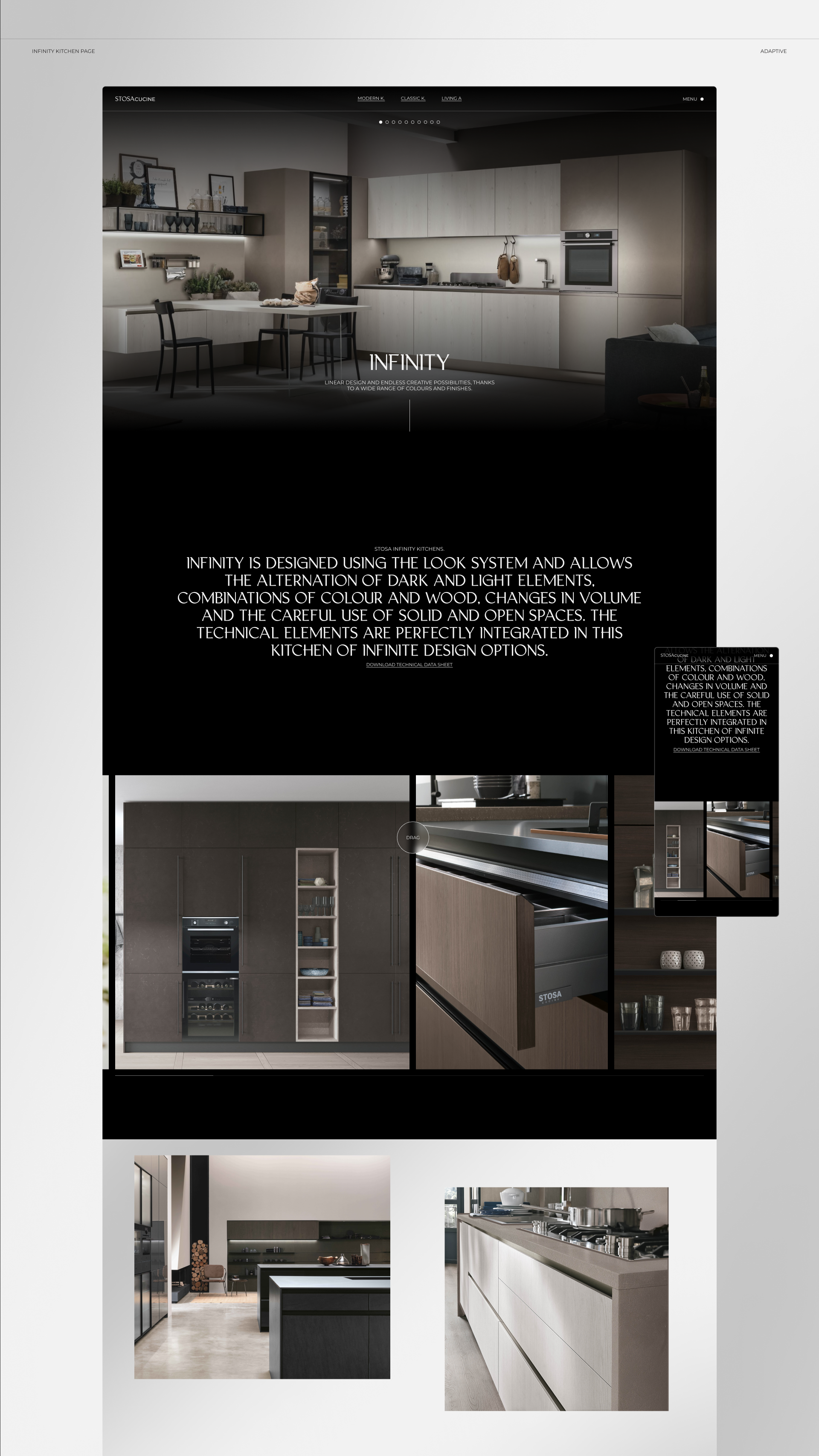 STOSAcucine | web. | concept — Изображение №10 — Интерфейсы, Анимация на Dprofile
