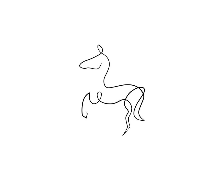One Line - animals — Иллюстрация, Графика на Dprofile