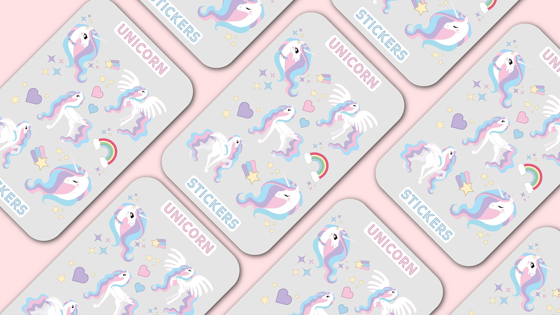 Unicorn Stickers — Изображение №2 — Иллюстрация, Графика на Dprofile