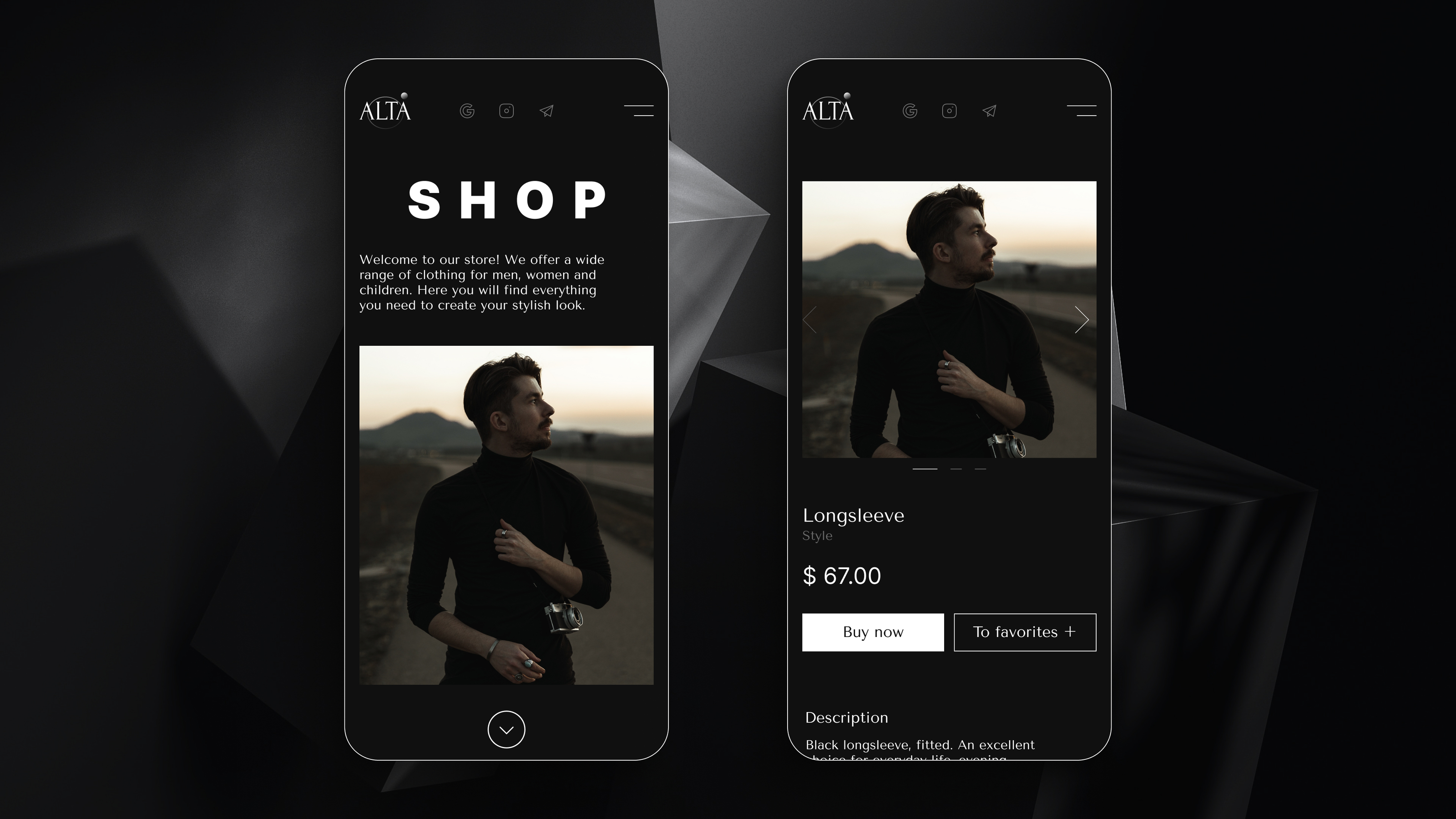 ALTA | CLOTHING STORE | WEBSITE — Изображение №12 — Интерфейсы на Dprofile