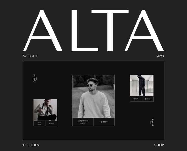 ALTA | CLOTHING STORE | WEBSITE — Интерфейсы на Dprofile