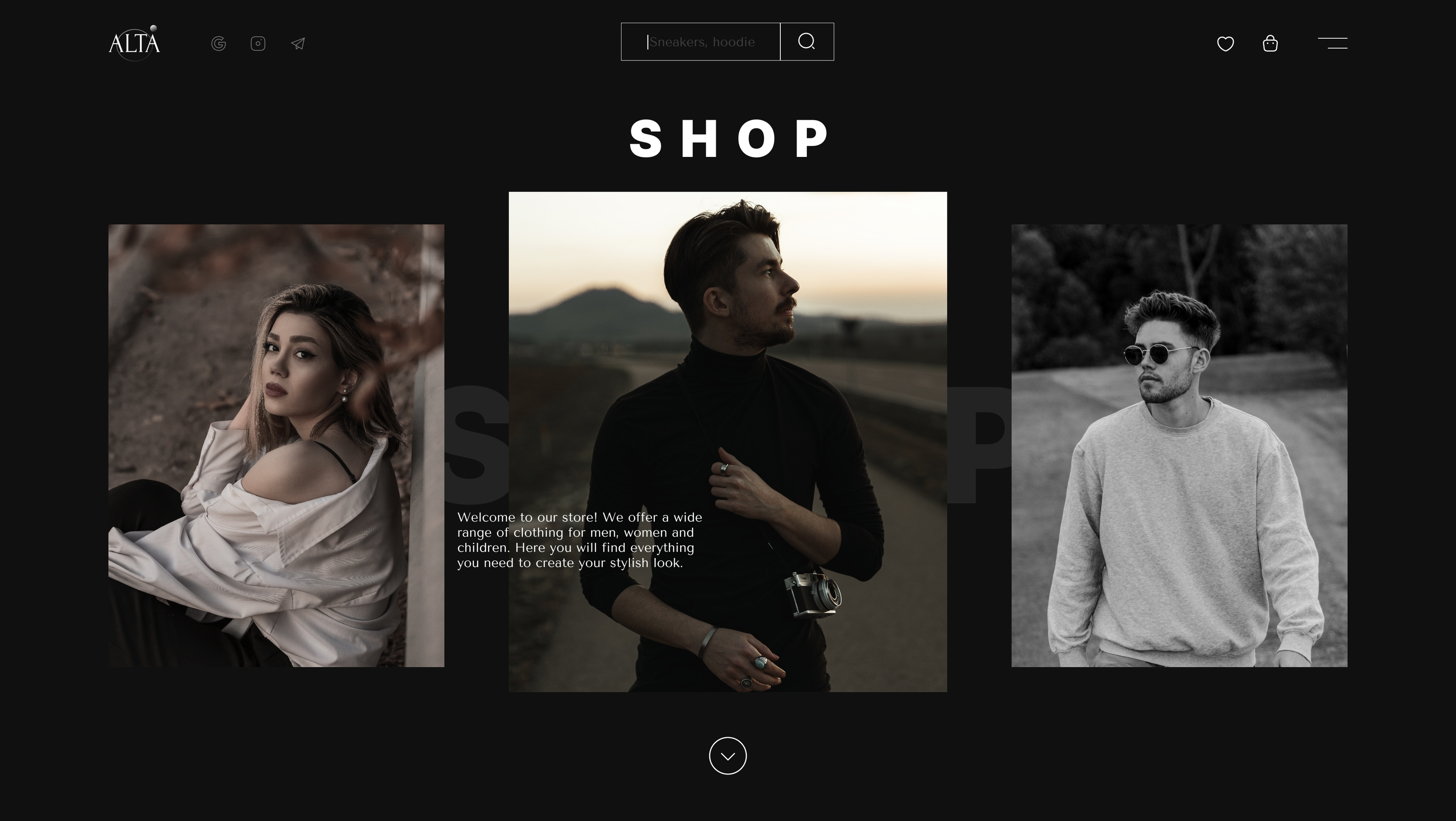 ALTA | CLOTHING STORE | WEBSITE — Изображение №7 — Интерфейсы на Dprofile
