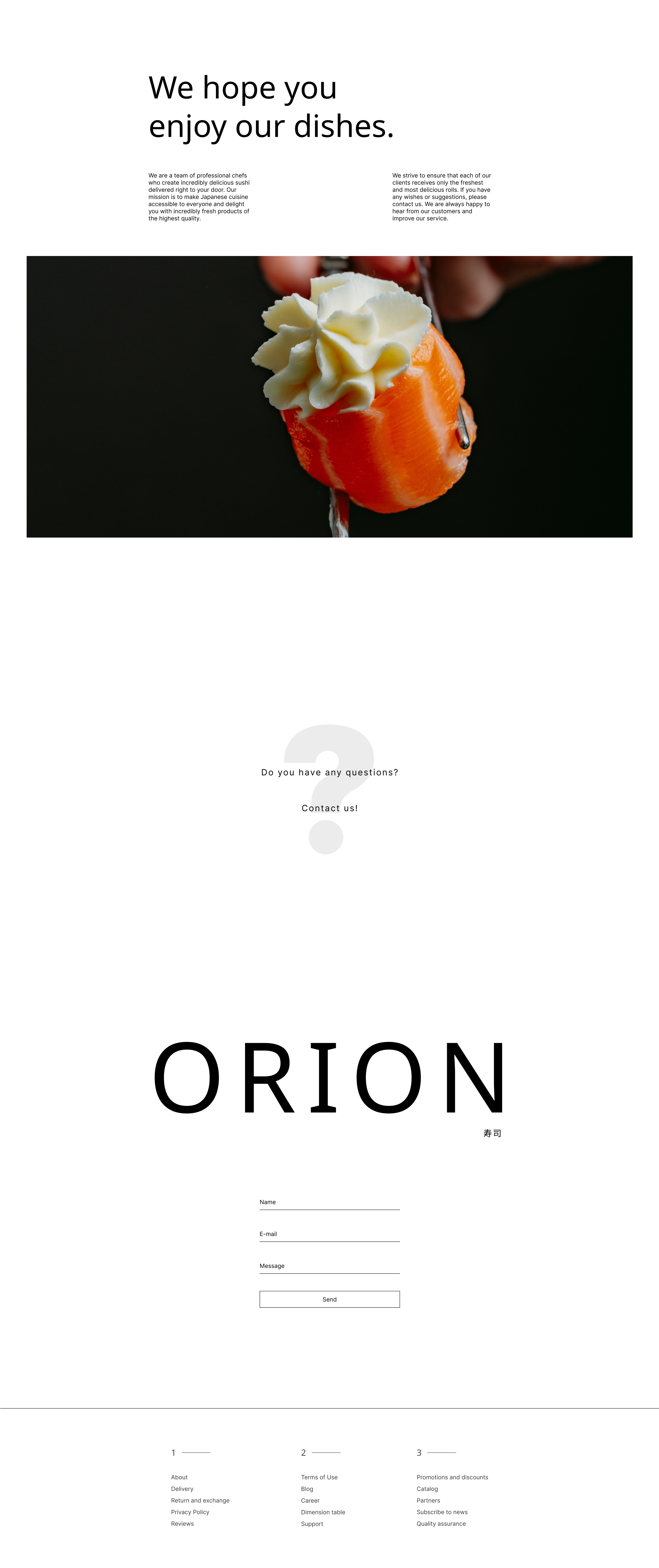 ORION | ДИЗАЙН САЙТА СУШИ | WEB-DESIGN — Изображение №6 — Интерфейсы, Брендинг на Dprofile