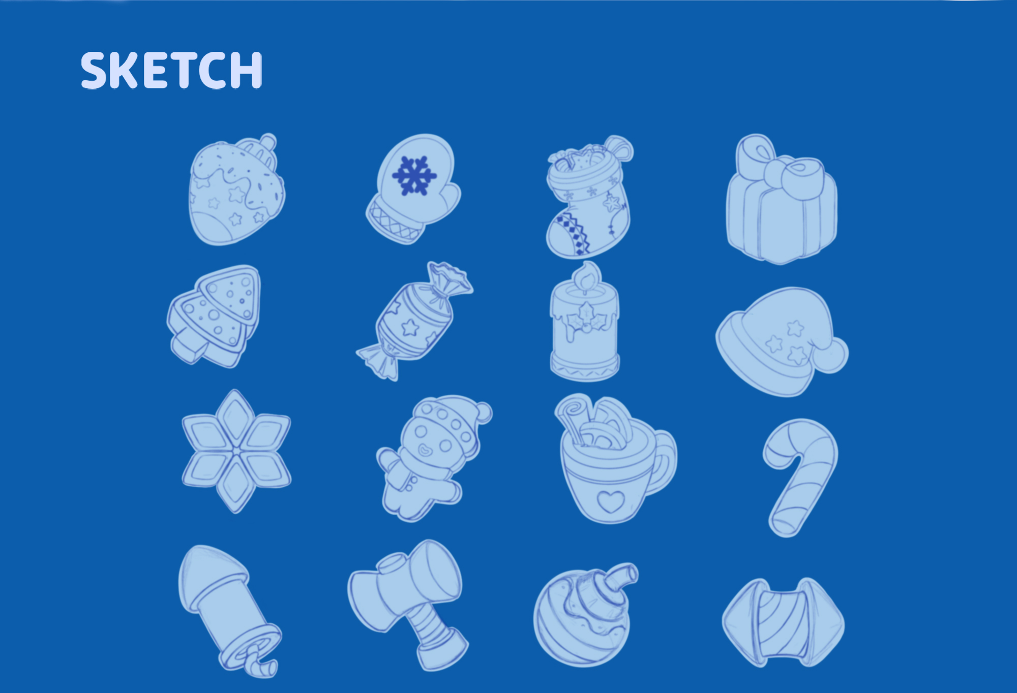 Игровой проект Match 3 (искусство казуальных игр) С Рождеством Христовым — Изображение №2 — Интерфейсы, Иллюстрация на Dprofile