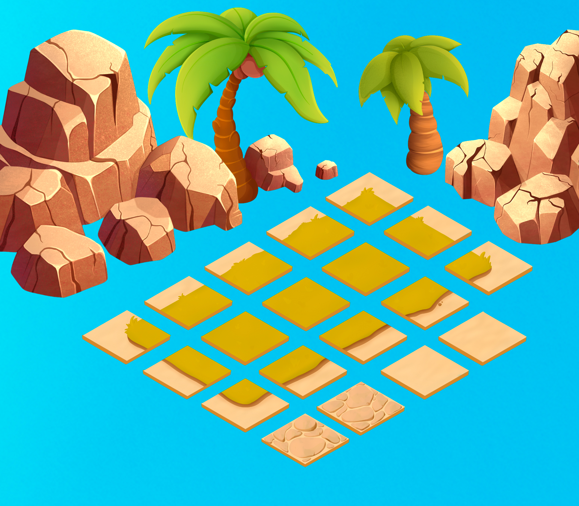 МОБИЛЬНАЯ ИГРА MATCH3 AIRA В ЕГИПТЕ — Изображение №9 — Иллюстрация, Анимация на Dprofile