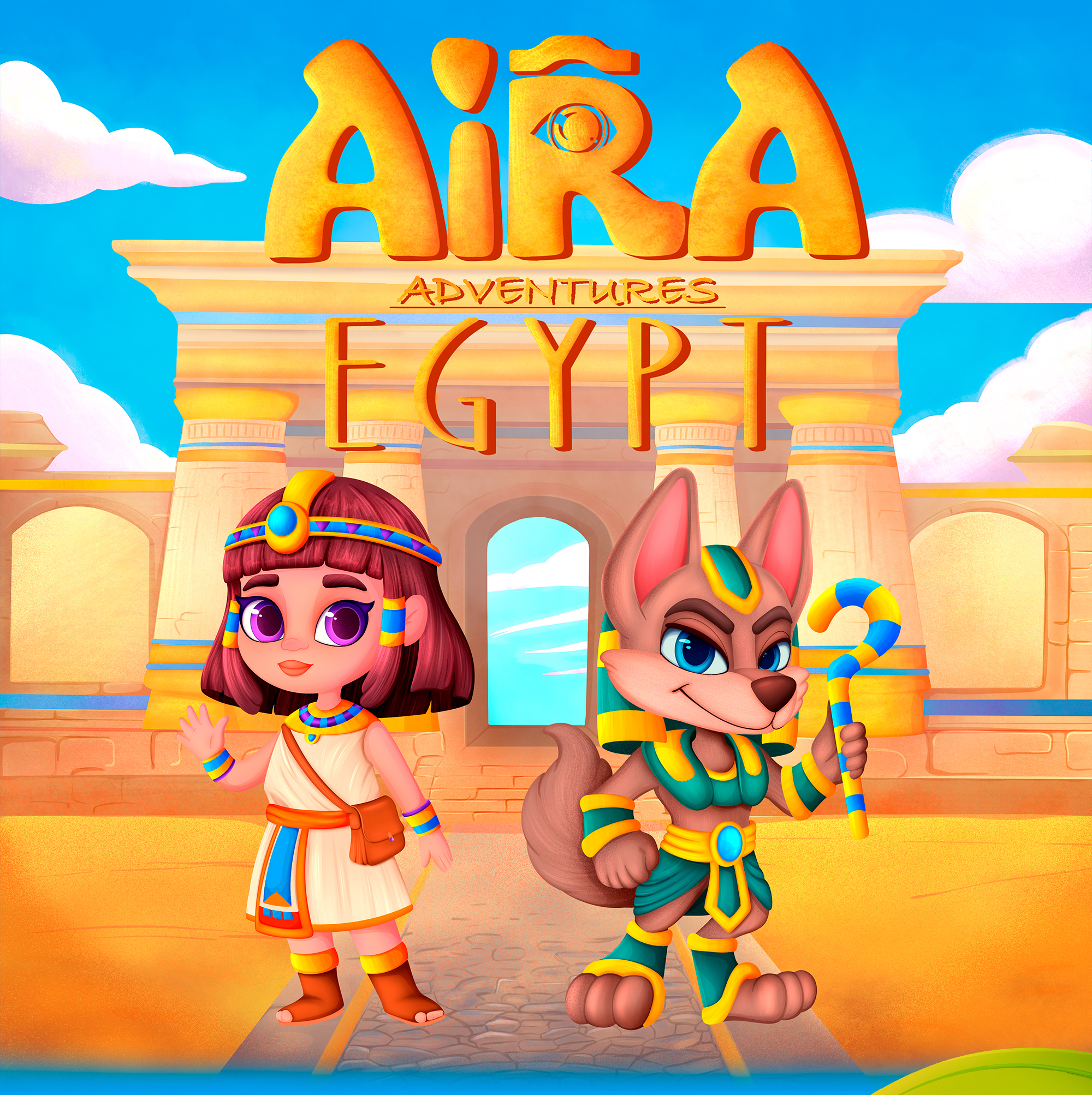 МОБИЛЬНАЯ ИГРА MATCH3 AIRA В ЕГИПТЕ — Изображение №1 — Иллюстрация, Анимация на Dprofile
