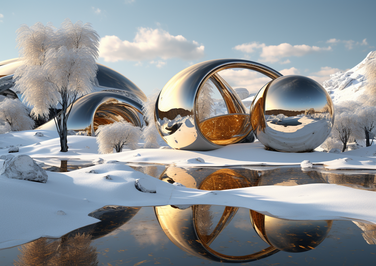 Волшебные шары в  лесу. — Изображение №2 — Иллюстрация, Графика на Dprofile