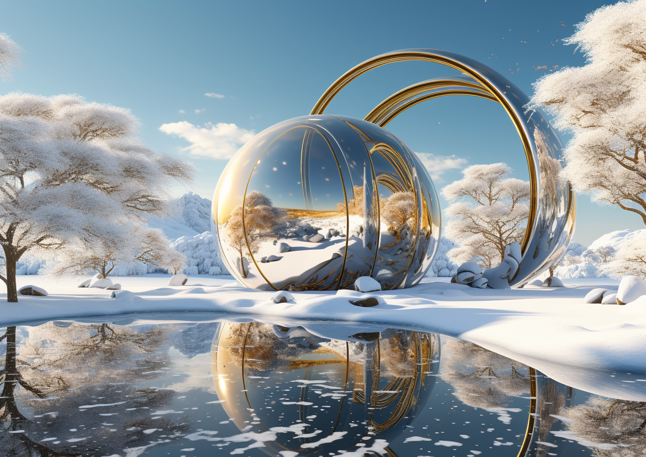 Волшебные шары в  лесу. — Изображение №1 — Иллюстрация, Графика на Dprofile