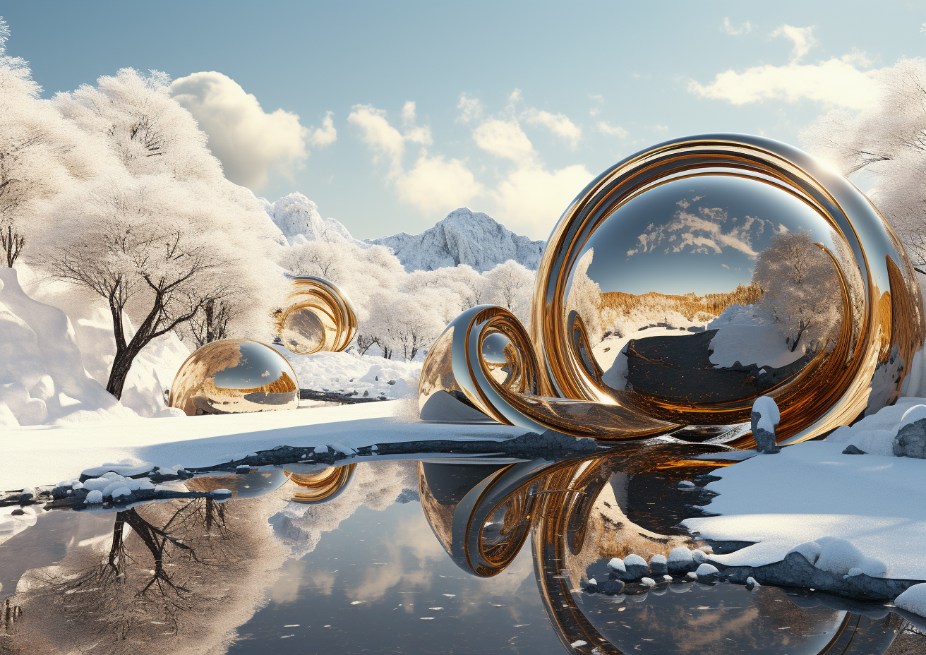 Волшебные шары в  лесу. — Изображение №7 — Иллюстрация, Графика на Dprofile