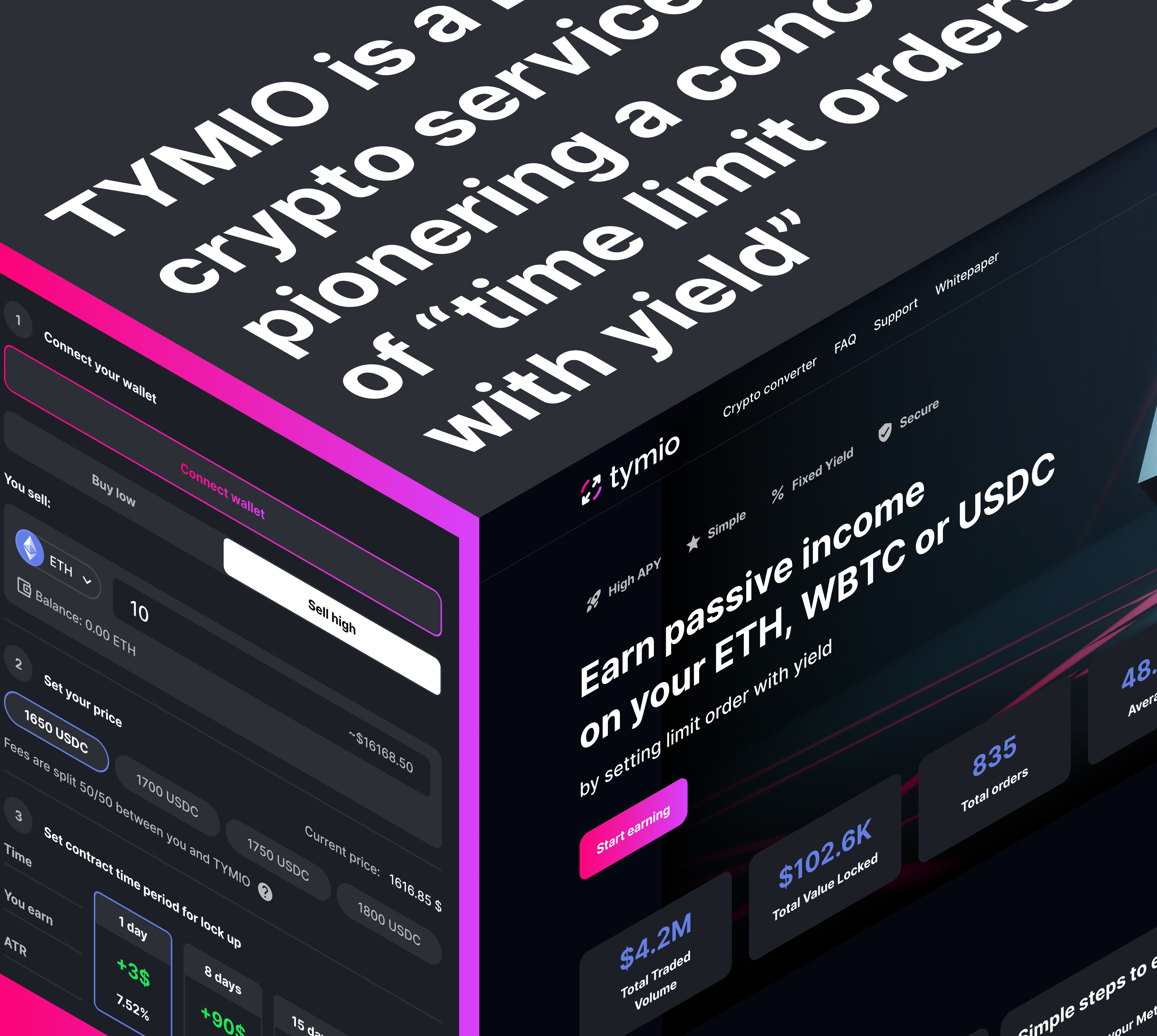 DeFi service | crypto landing page — Изображение №1 — Интерфейсы на Dprofile
