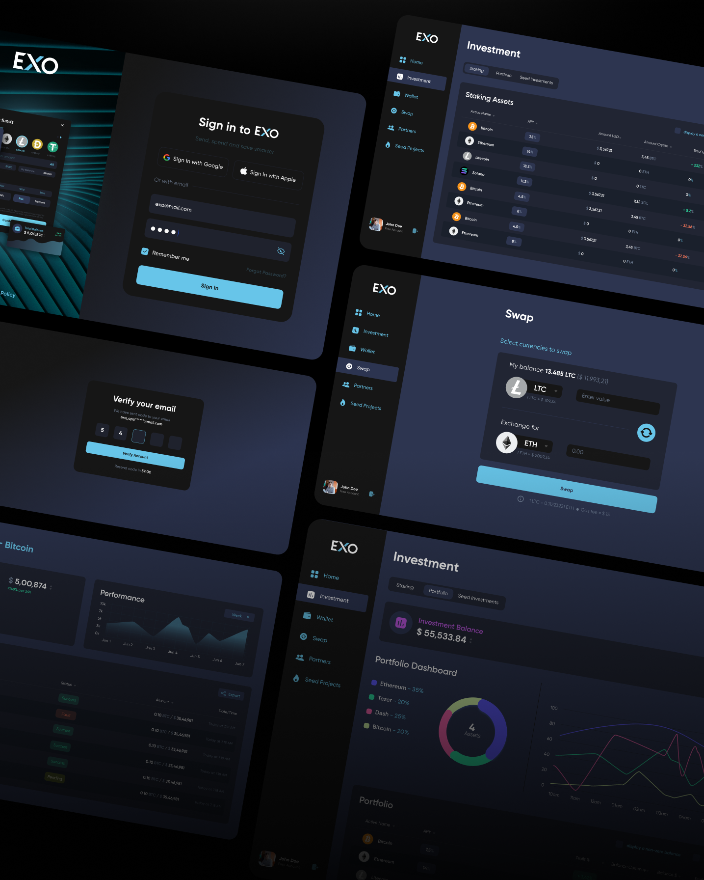 UX/UI Design & Branding for crypto wallet — Изображение №11 — Интерфейсы, Брендинг на Dprofile