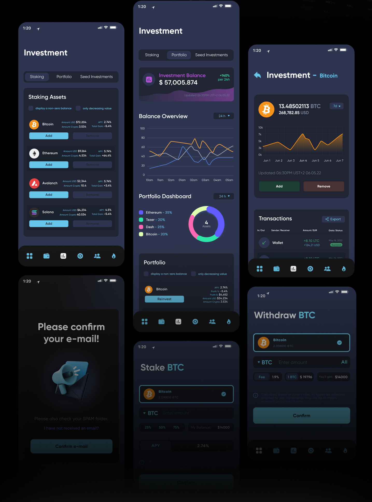 UX/UI Design & Branding for crypto wallet — Изображение №12 — Интерфейсы, Брендинг на Dprofile