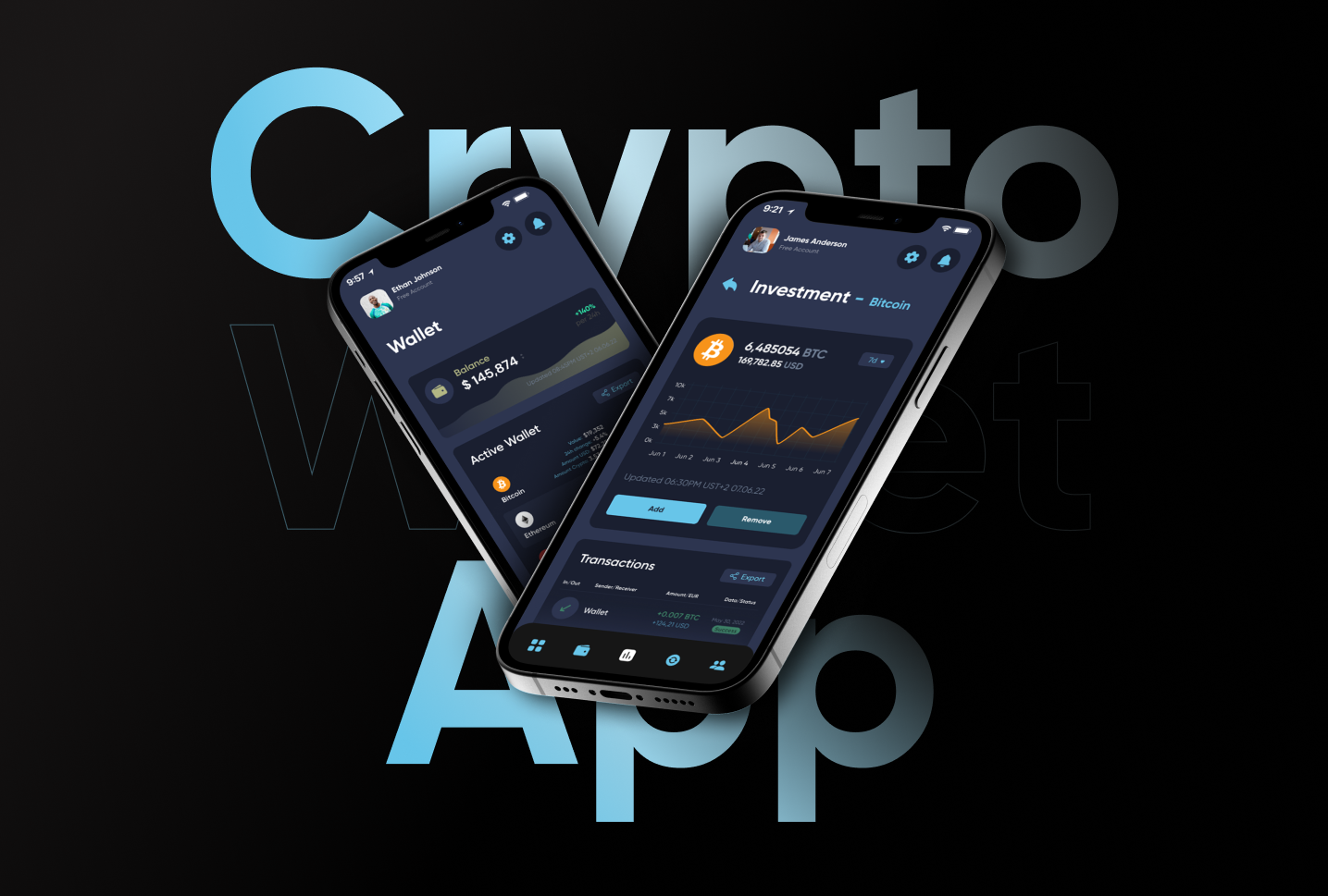 UX/UI Design & Branding for crypto wallet — Изображение №1 — Интерфейсы, Брендинг на Dprofile