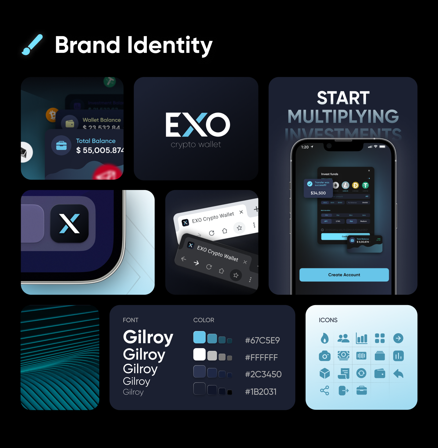 UX/UI Design & Branding for crypto wallet — Изображение №8 — Интерфейсы, Брендинг на Dprofile