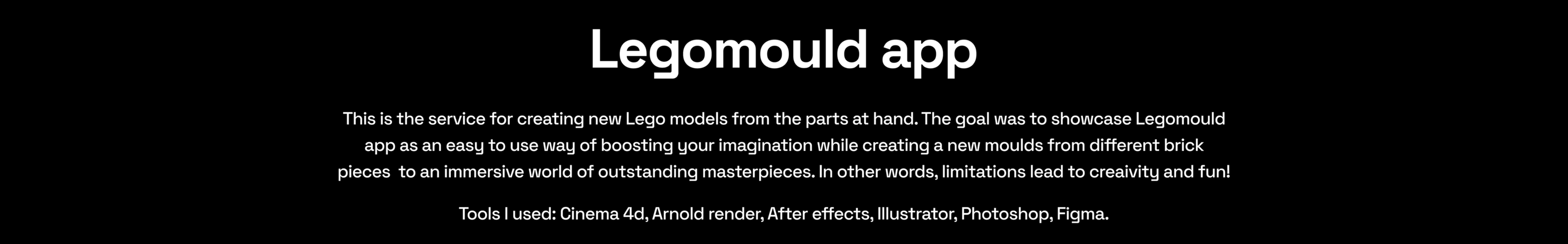 LegoMould app — Изображение №2 — 3D, Интерфейсы на Dprofile