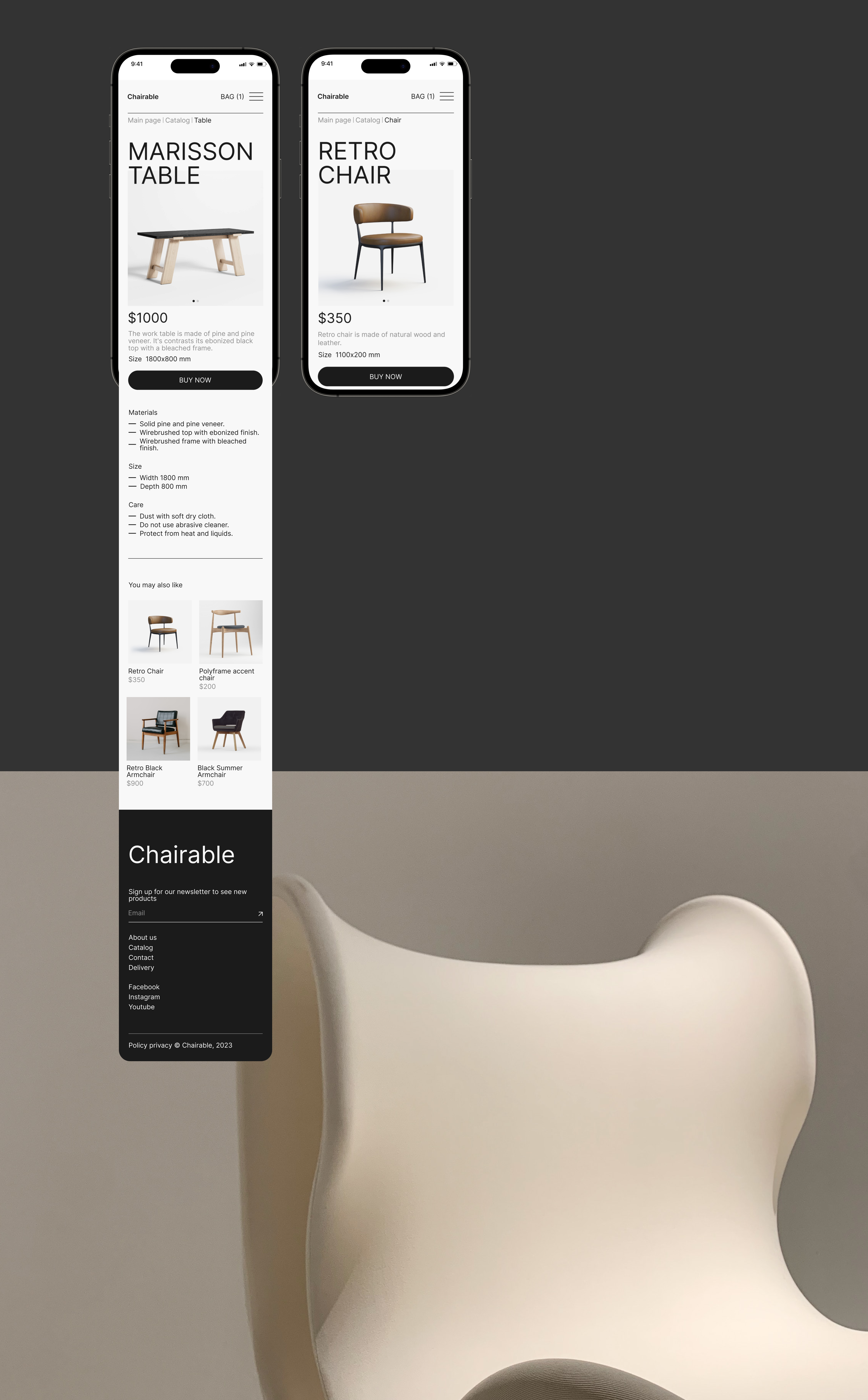 Online furniture store Chairable — Изображение №9 — Интерфейсы на Dprofile