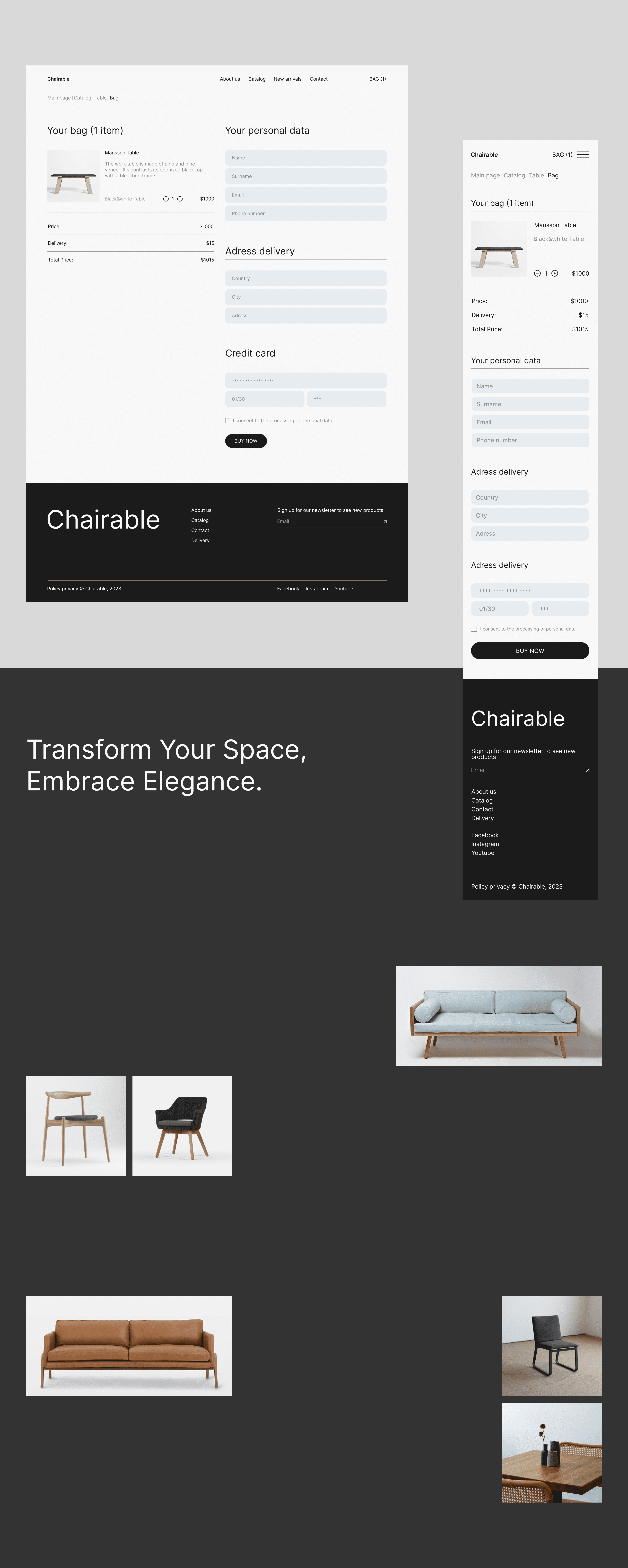 Online furniture store Chairable — Изображение №11 — Интерфейсы на Dprofile