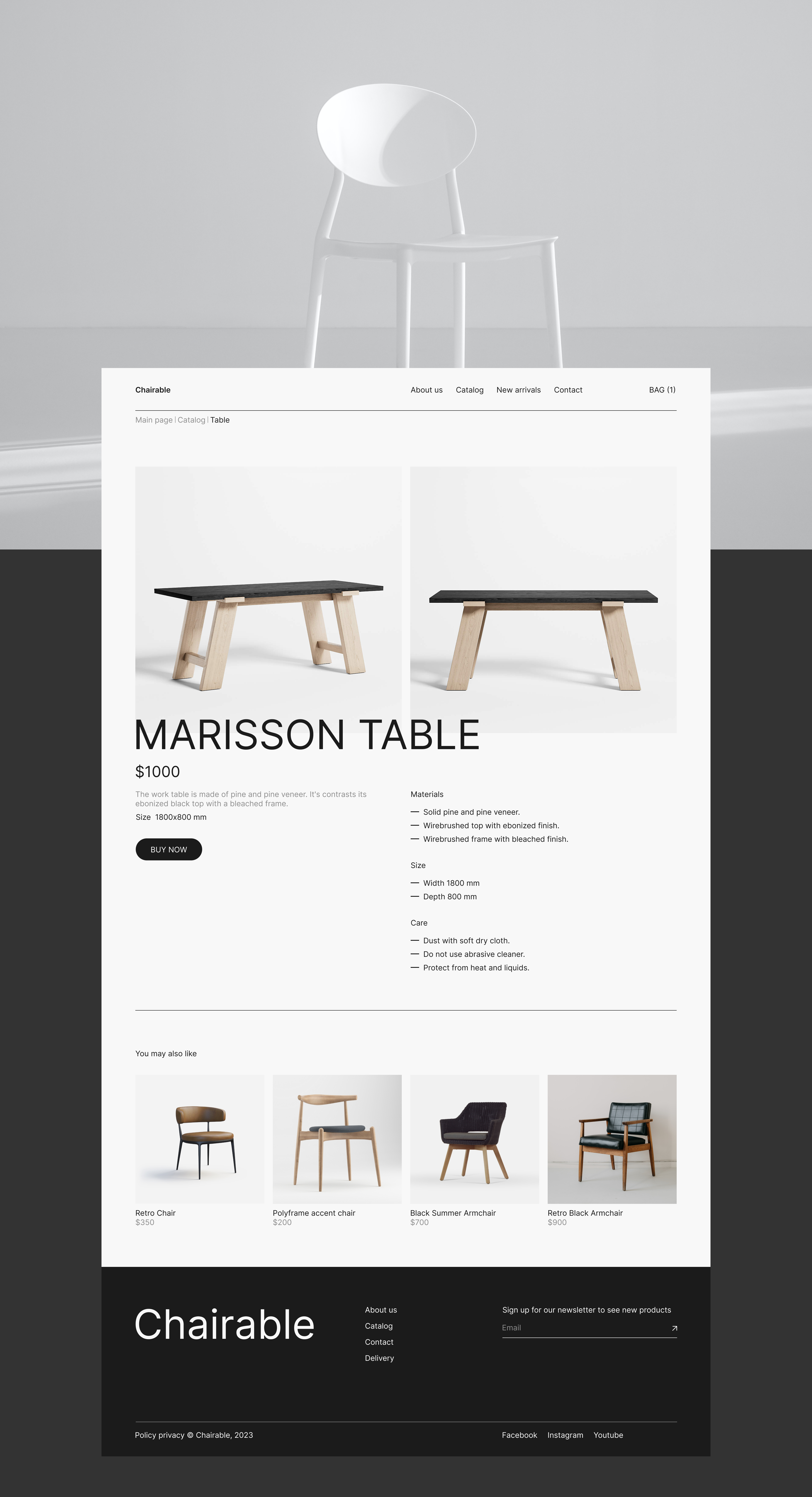Online furniture store Chairable — Изображение №8 — Интерфейсы на Dprofile