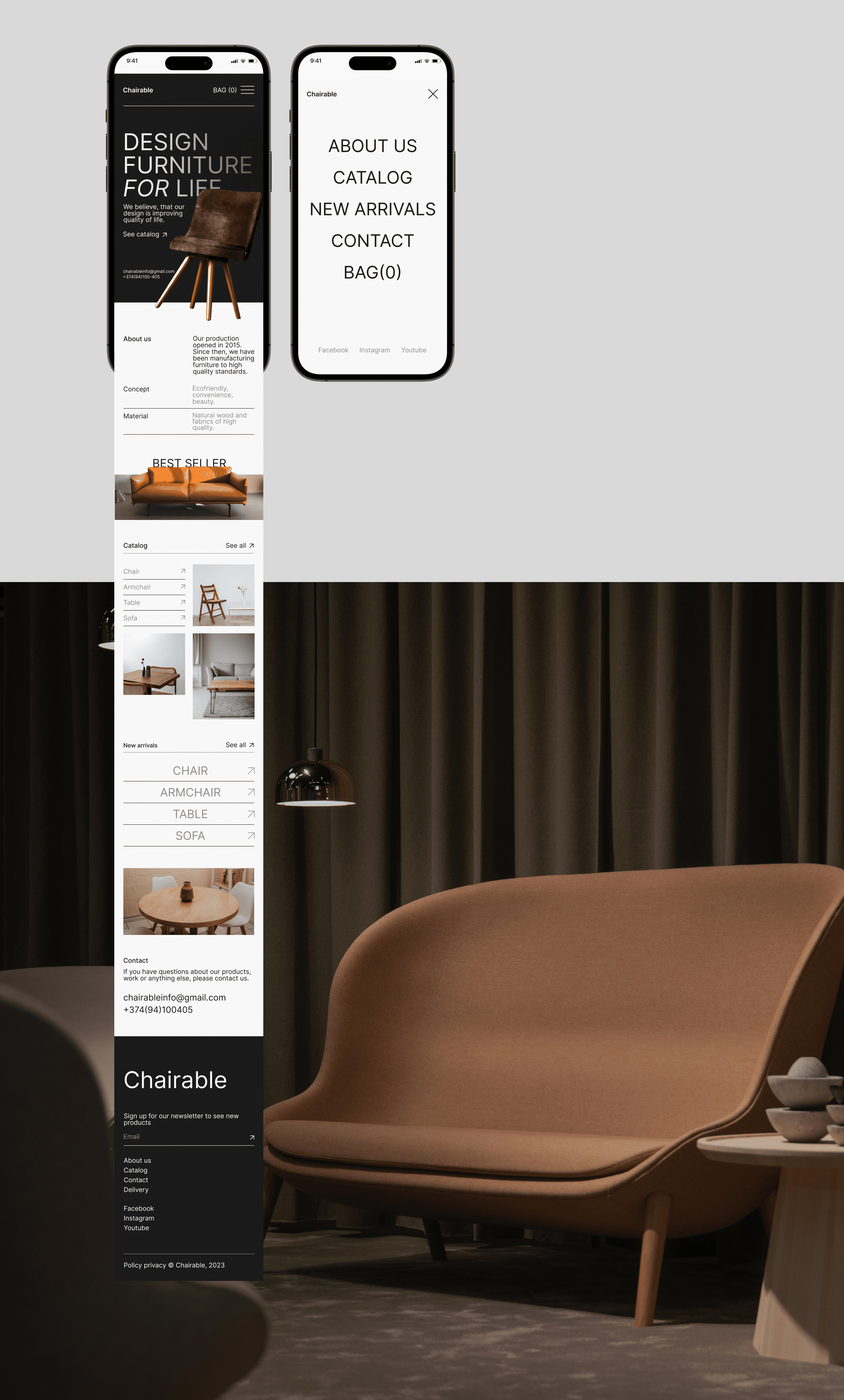 Online furniture store Chairable — Изображение №5 — Интерфейсы на Dprofile