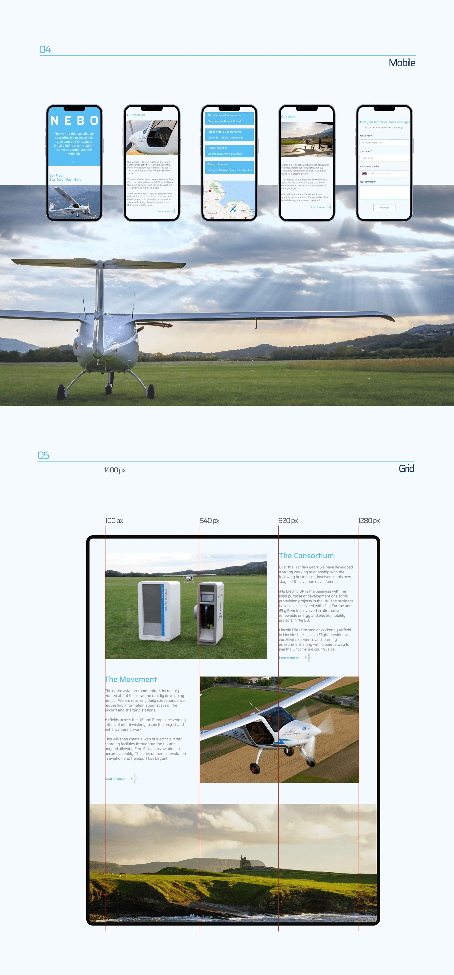 Neboair/Website design — Изображение №3 — Интерфейсы на Dprofile