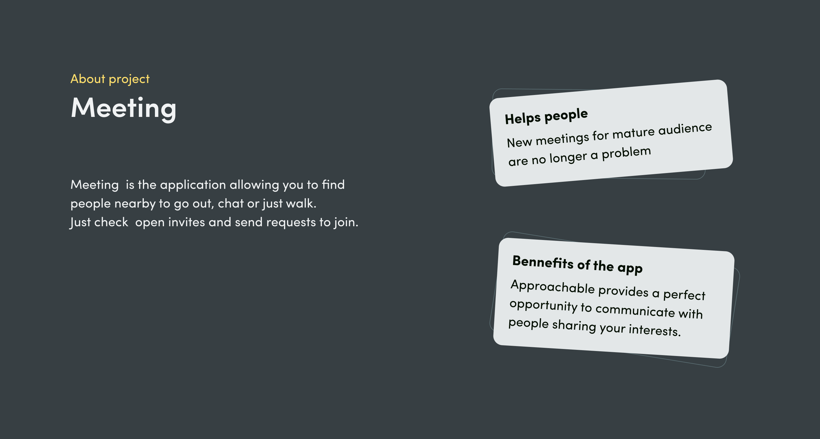 Meeting - Mobile App — Изображение №2 — Интерфейсы на Dprofile