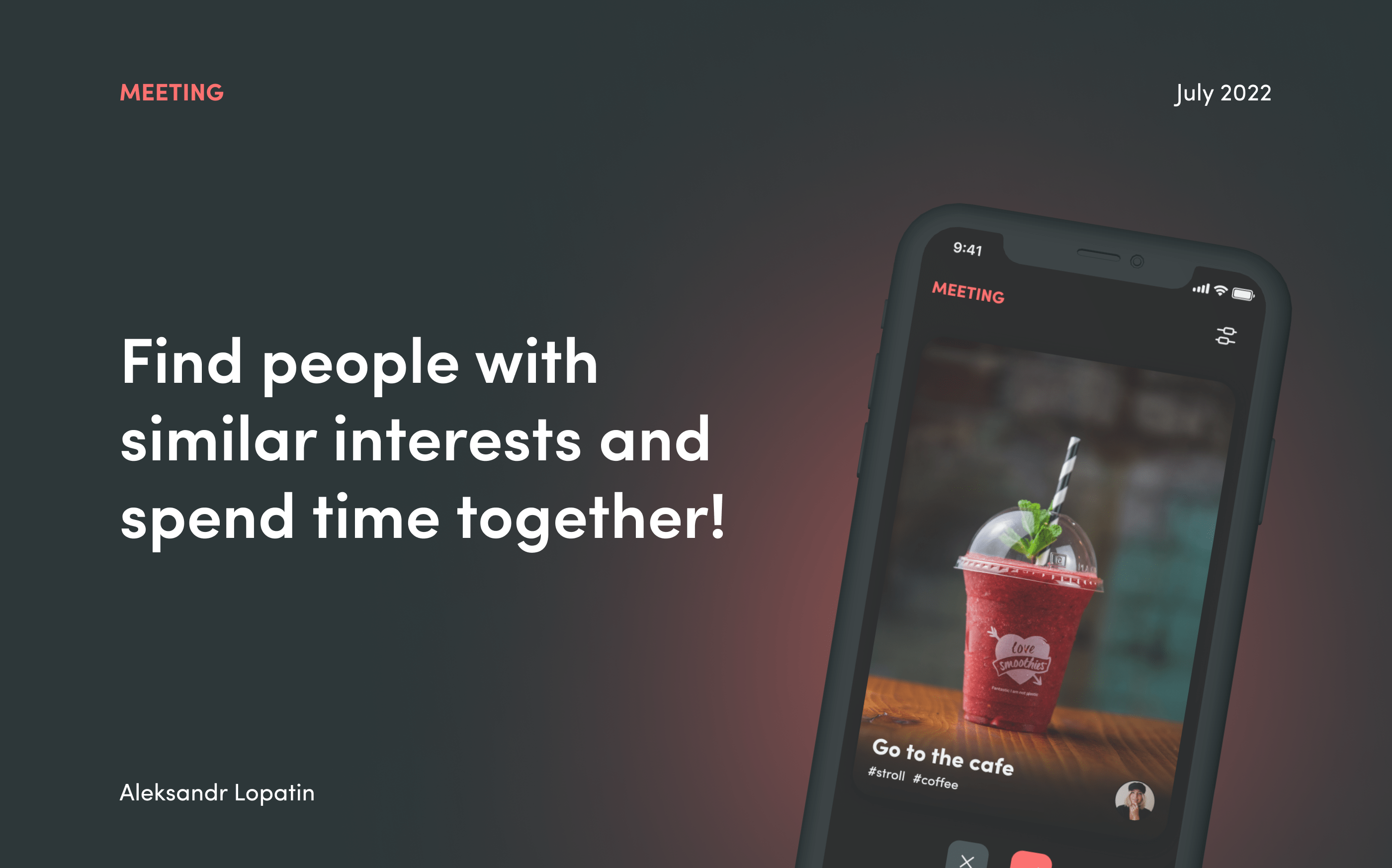 Meeting - Mobile App — Изображение №1 — Интерфейсы на Dprofile