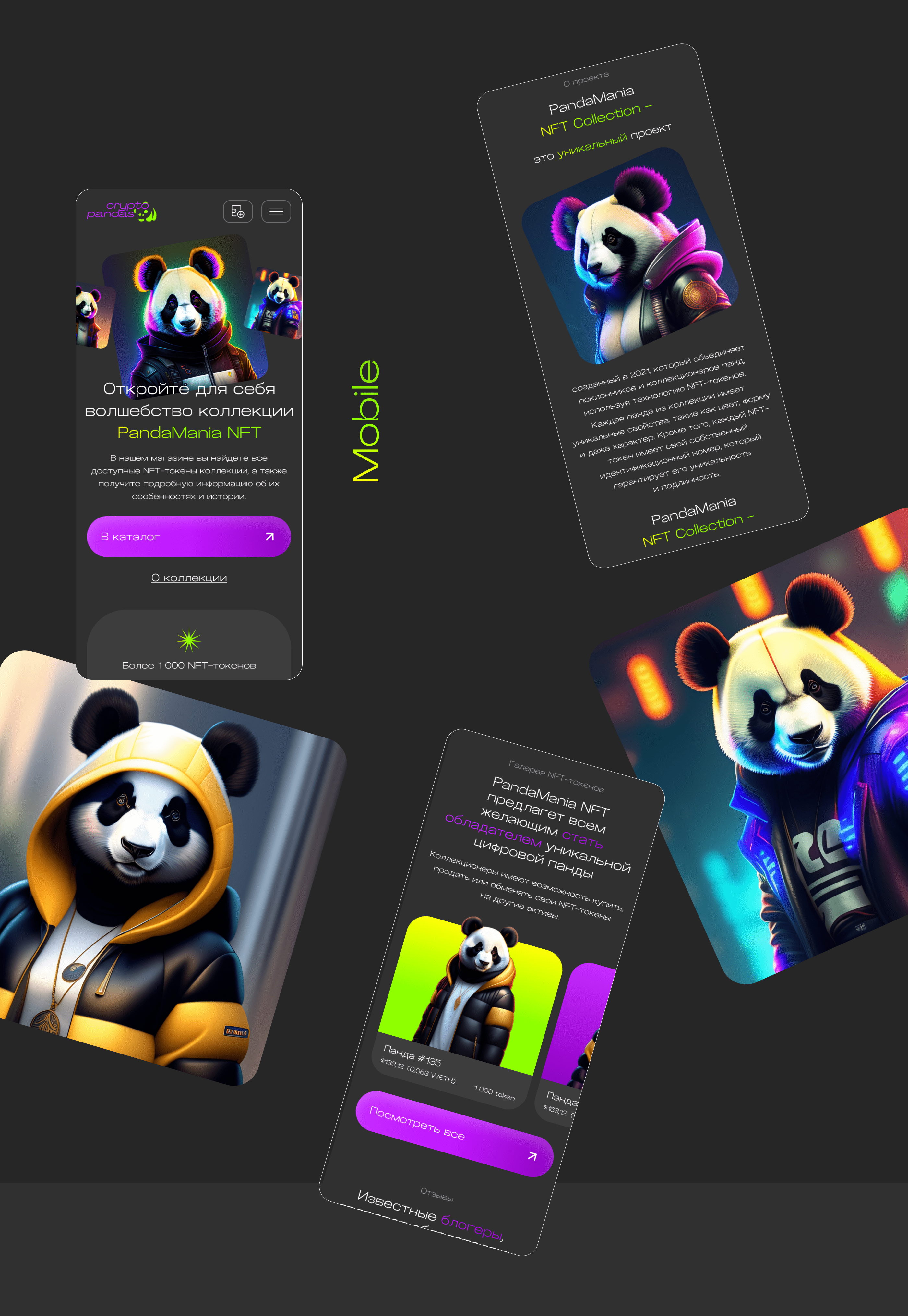 Посадочная страница для проекта "crypto pandas" — Изображение №4 — Интерфейсы, Анимация на Dprofile