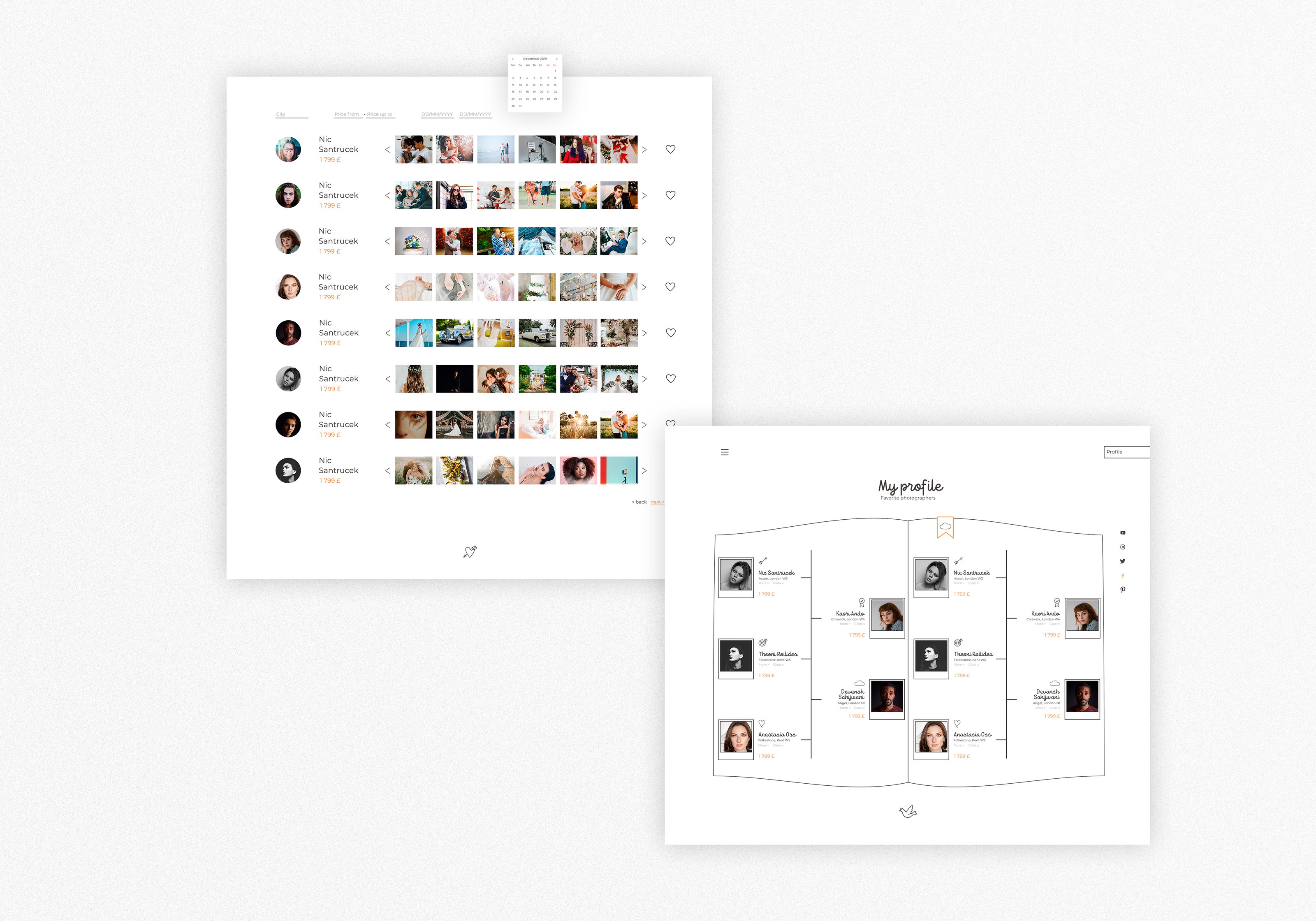 Cервис поиска фотографов Available Photographers — Изображение №6 — Брендинг, Иллюстрация на Dprofile