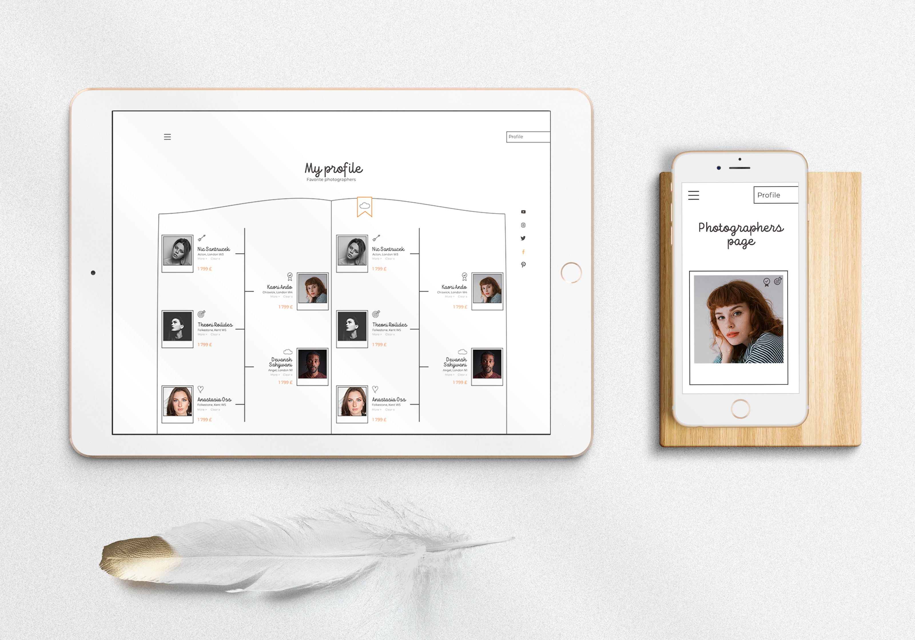 Cервис поиска фотографов Available Photographers — Изображение №1 — Брендинг, Иллюстрация на Dprofile
