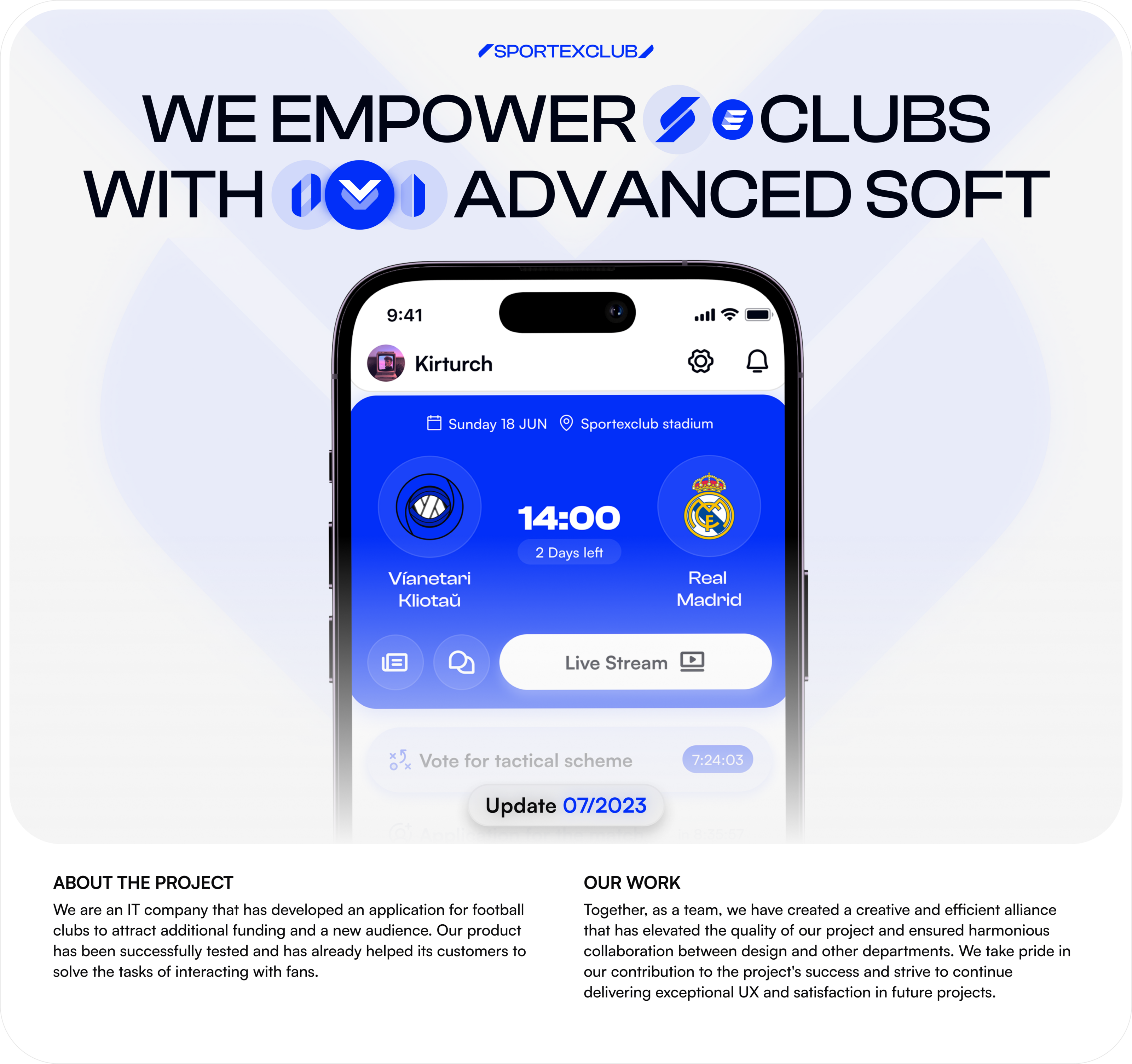 Sportexclub™ — Изображение №2 — Интерфейсы на Dprofile