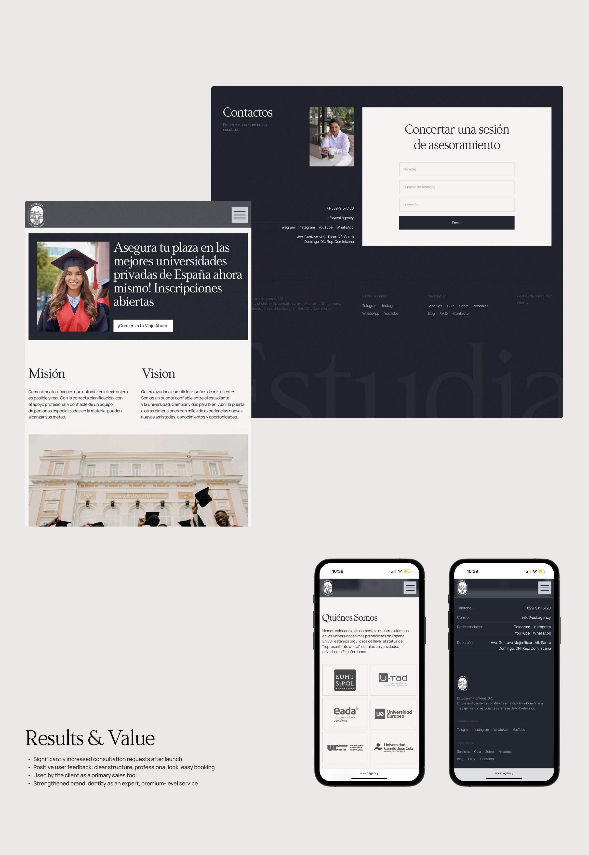 ESF Estudia | Educational Platform Website (ES) — Изображение №7 — Интерфейсы на Dprofile
