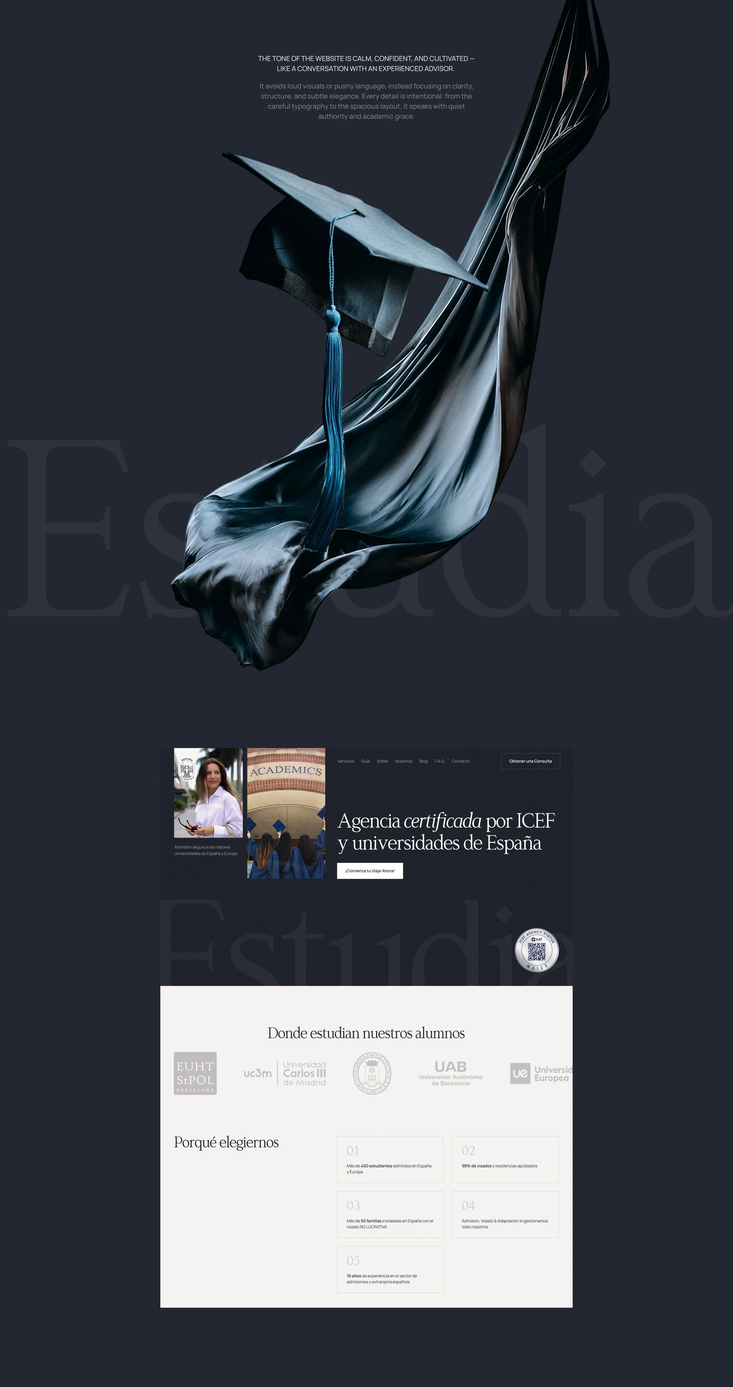 ESF Estudia | Educational Platform Website (ES) — Изображение №3 — Интерфейсы на Dprofile