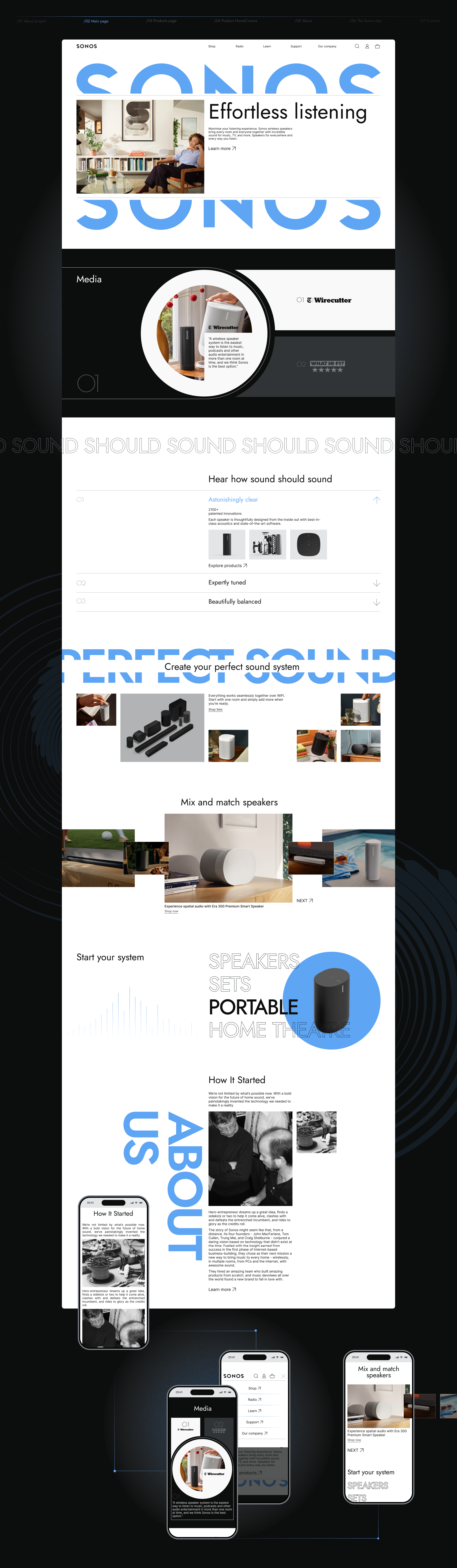 SONOS | Corporate Website — Изображение №3 — Интерфейсы на Dprofile
