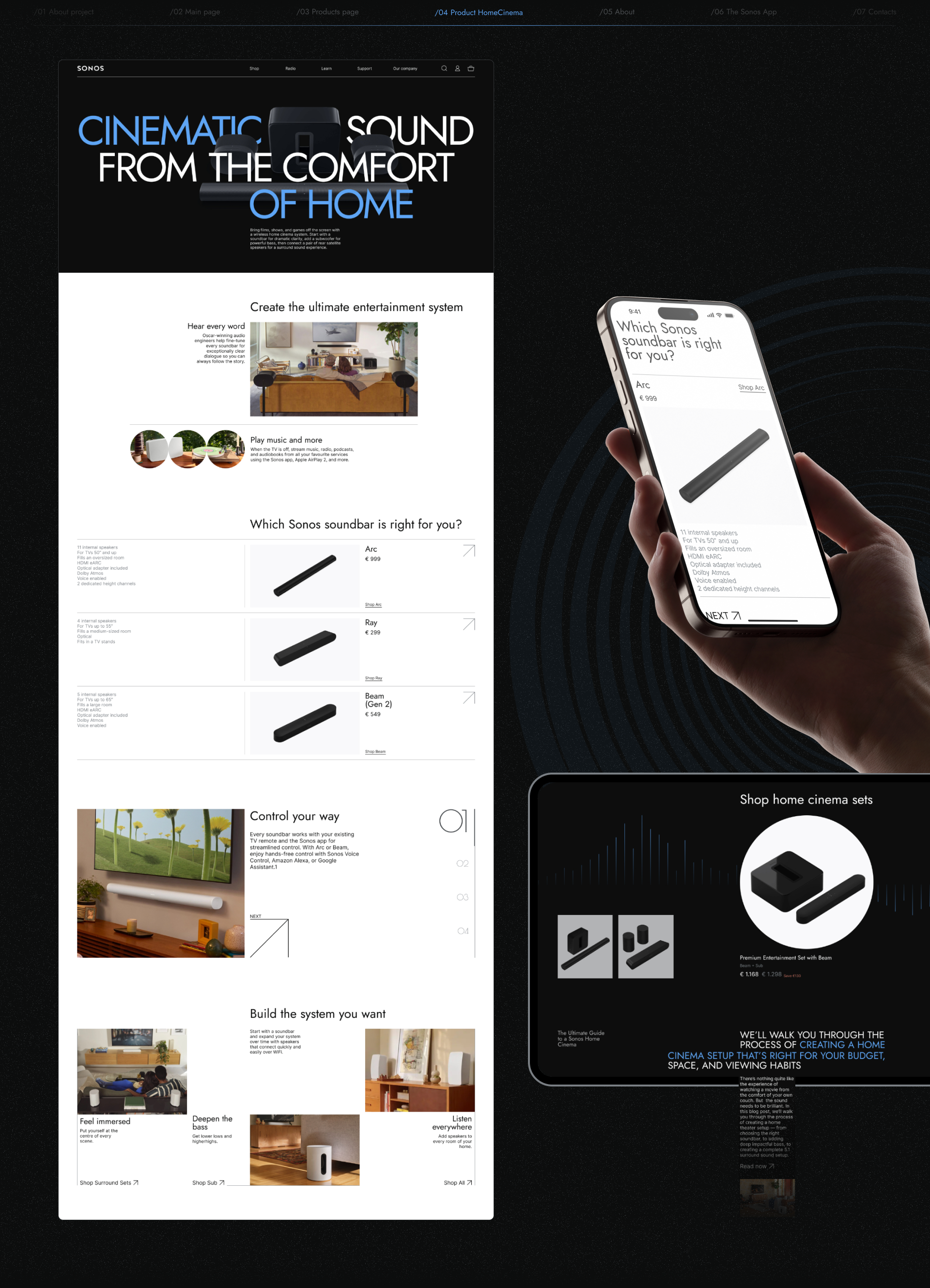 SONOS | Corporate Website — Изображение №6 — Интерфейсы на Dprofile