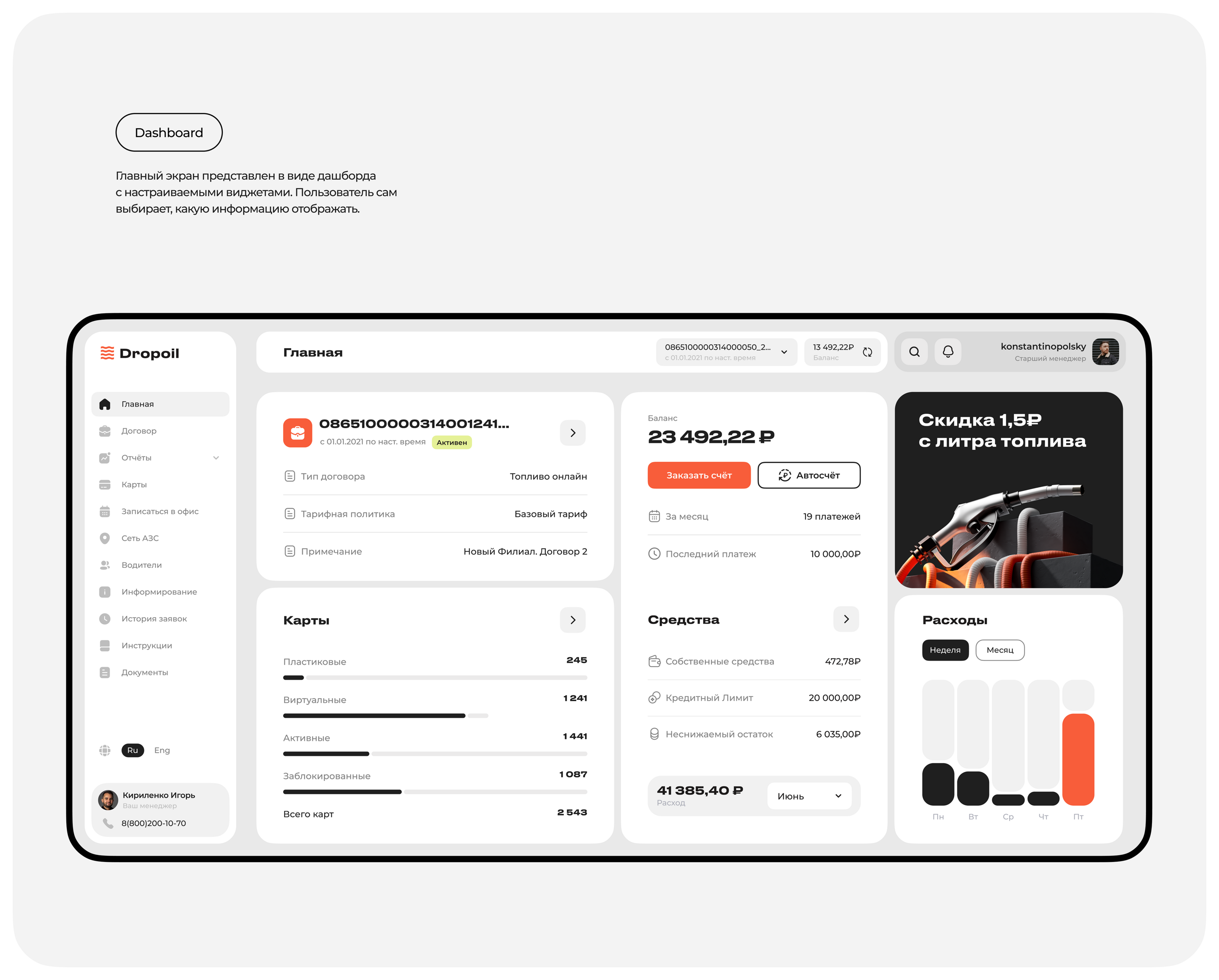 Gas and oil — UX/UI design user interface — Изображение №3 — Интерфейсы на Dprofile