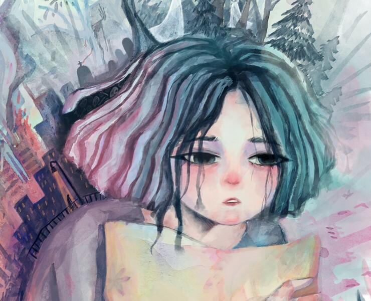 Иллюстрация "Беспокойные сны" — Иллюстрация на Dprofile