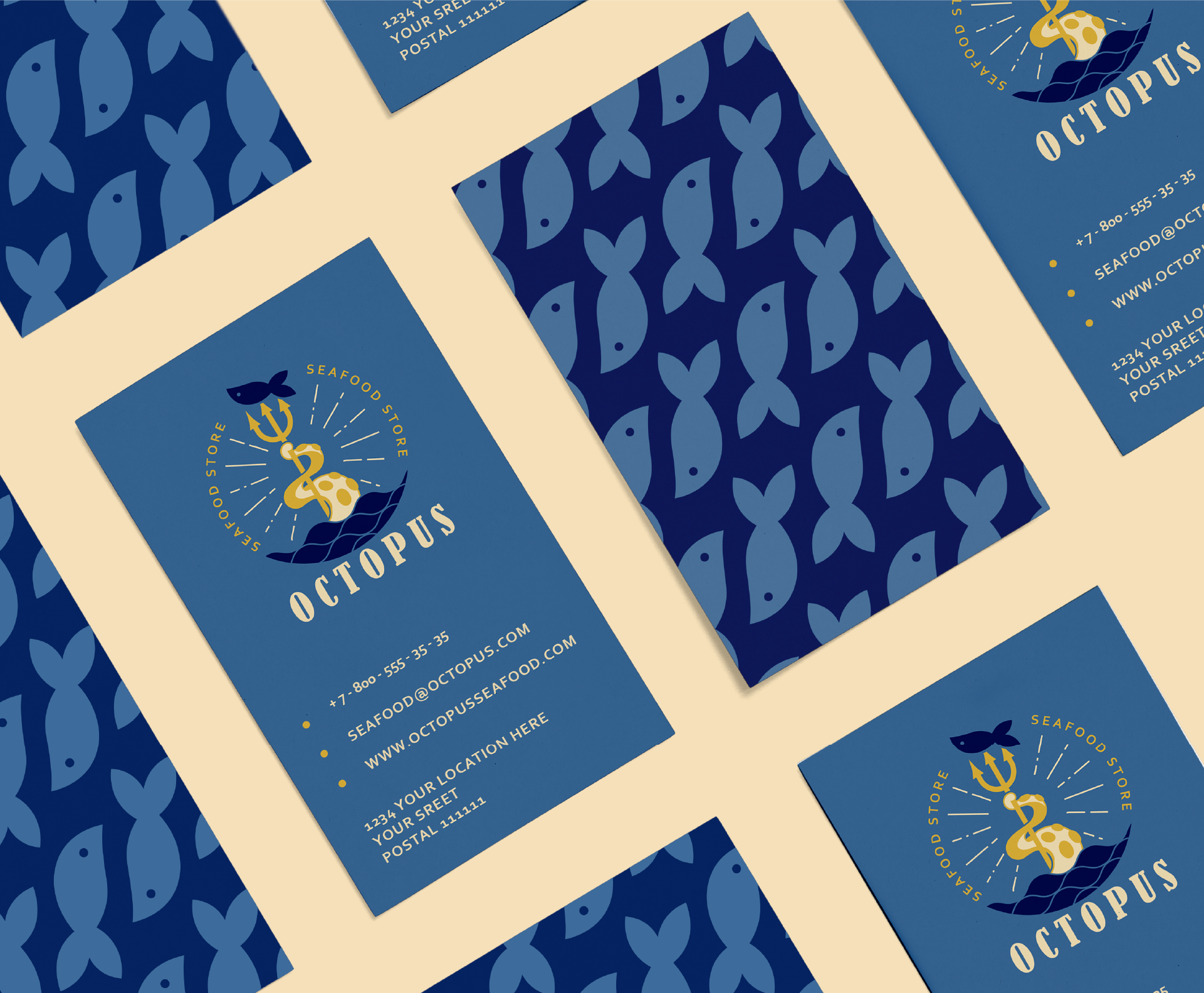 OCTOPUS • Айдентика магазина морепродуктов — Изображение №10 — Брендинг на Dprofile