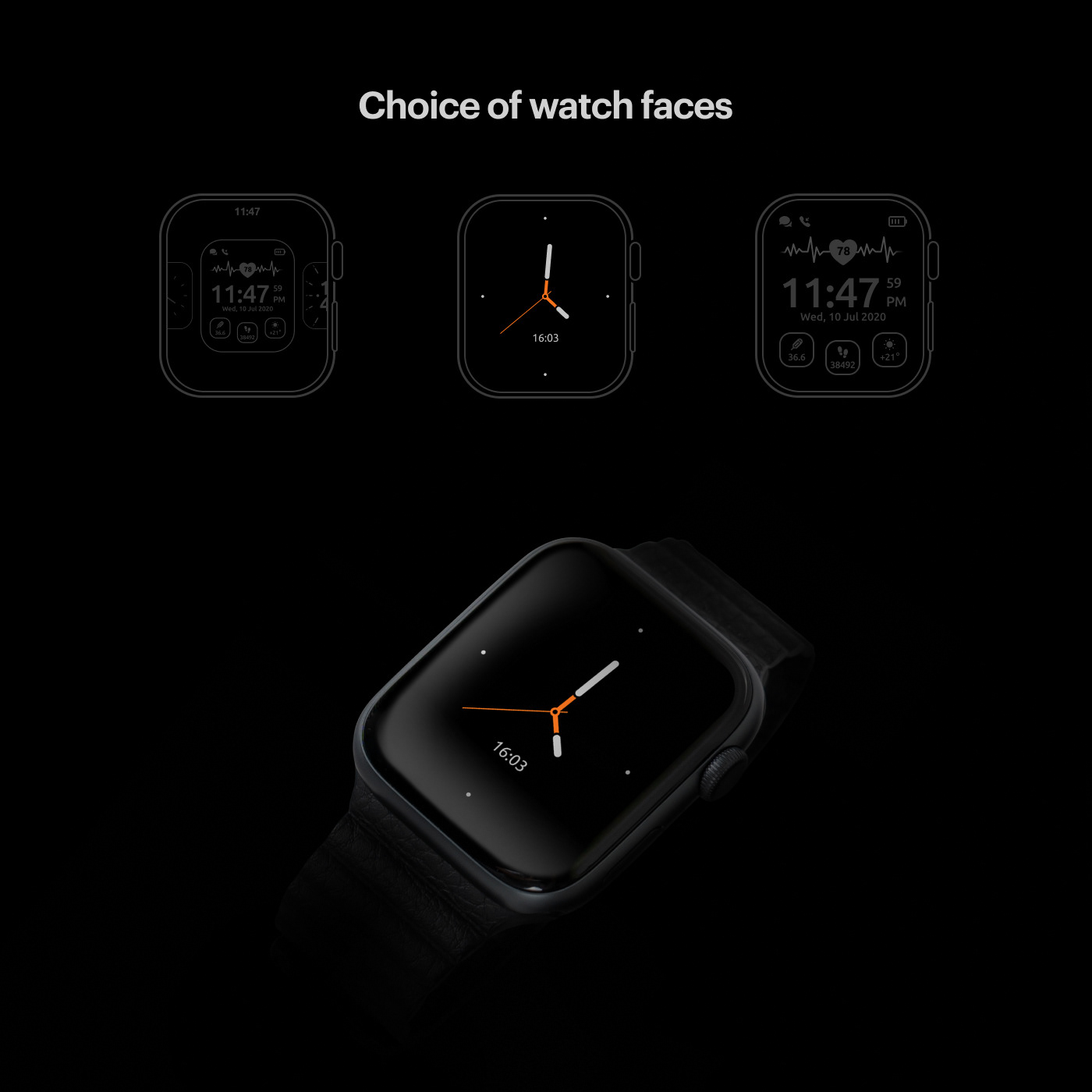 Gtime OS - UX/UI Smart Watch — Изображение №14 — Интерфейсы на Dprofile