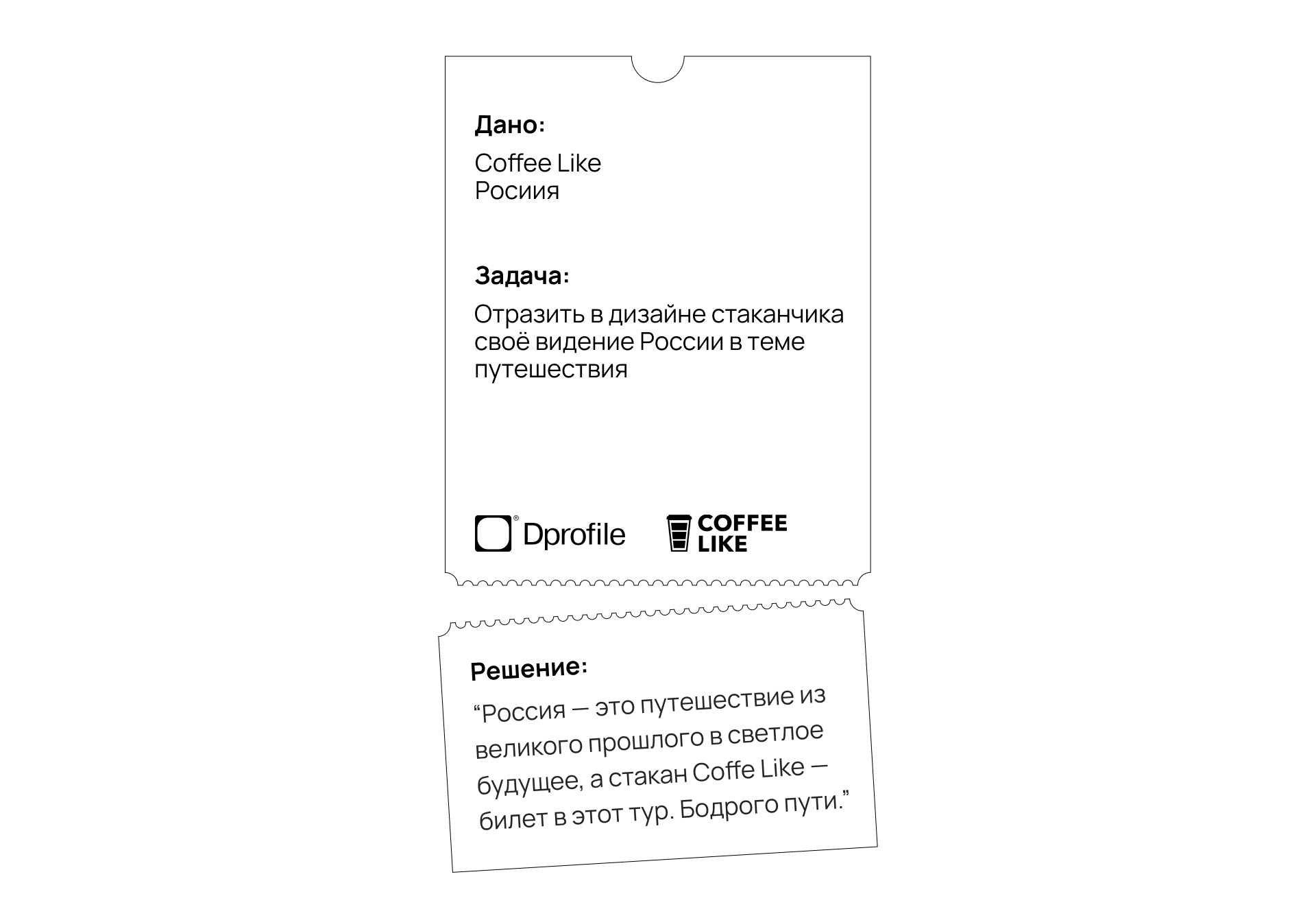 Стакан-билет в путешествие — Изображение №1 — Брендинг, Графика на Dprofile