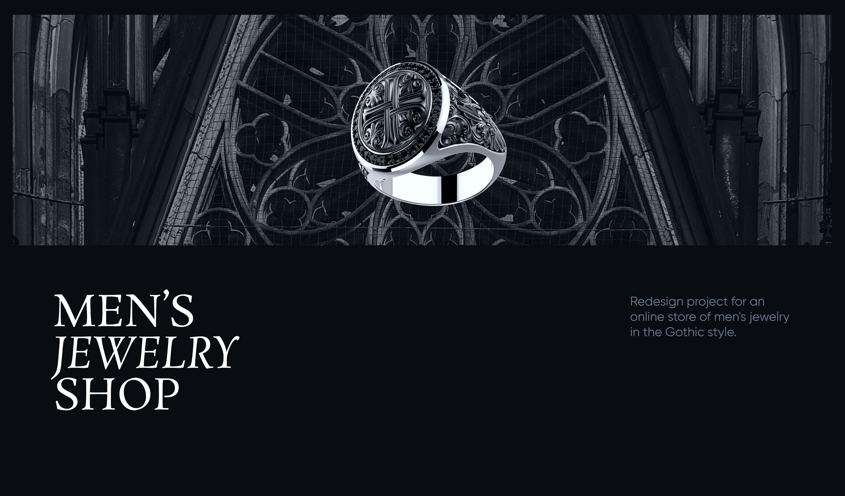 GTHIC: Men's Jewelry — E-commerce Redesign concept — Изображение №1 — Интерфейсы на Dprofile