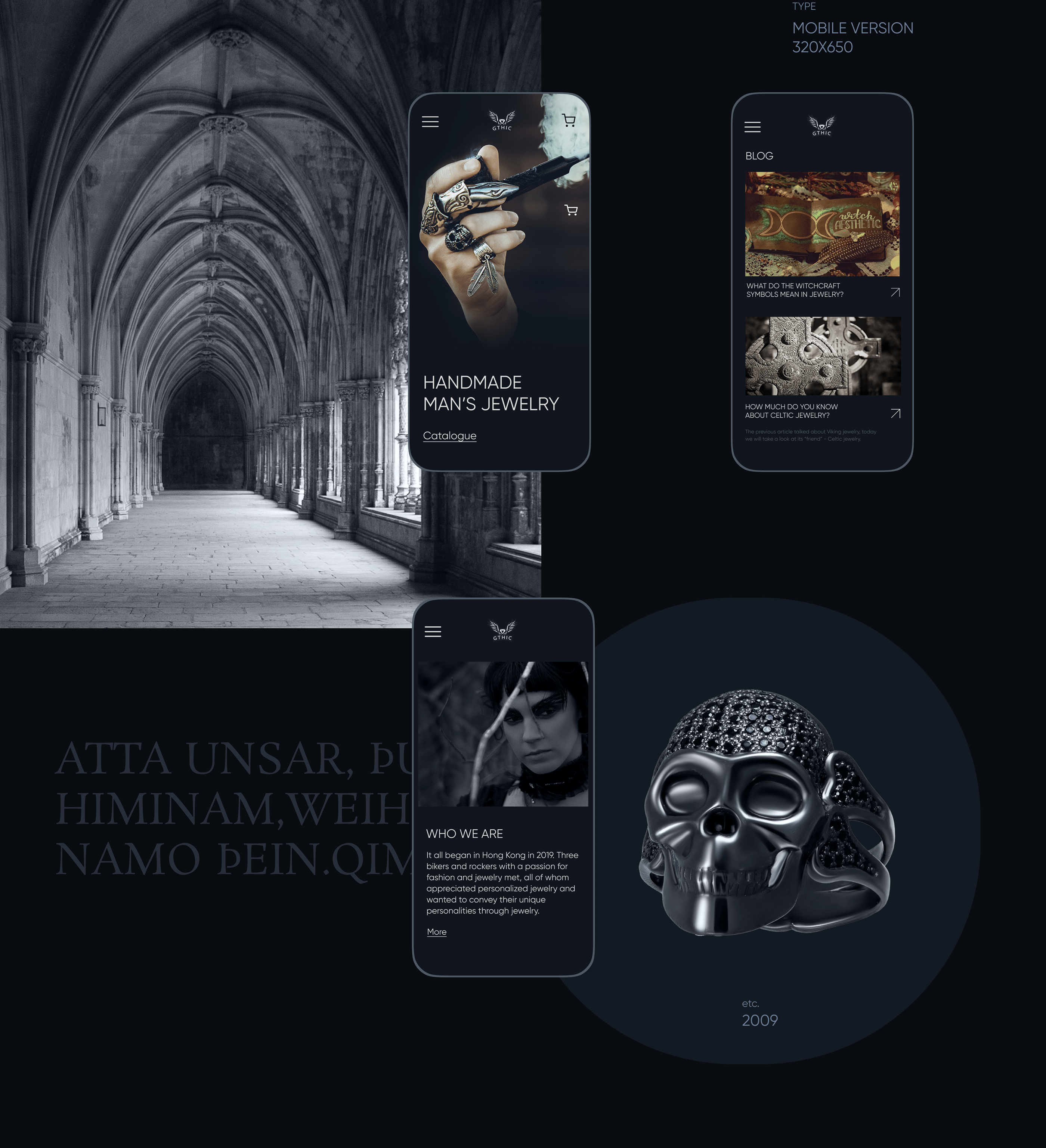 GTHIC: Men's Jewelry — E-commerce Redesign concept — Изображение №4 — Интерфейсы на Dprofile