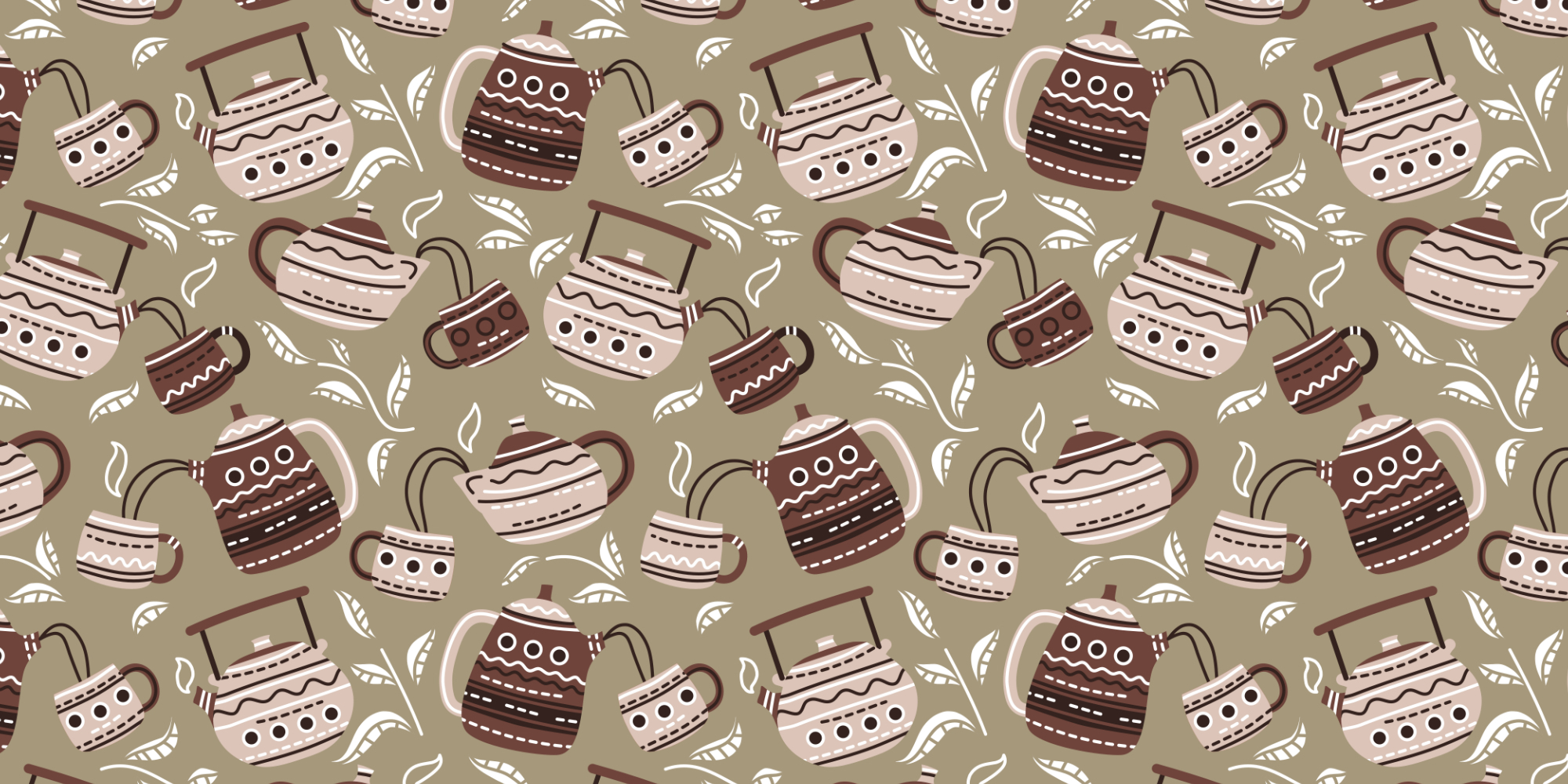 Коллекция паттернов "Tea time" — Изображение №14 — Иллюстрация на Dprofile