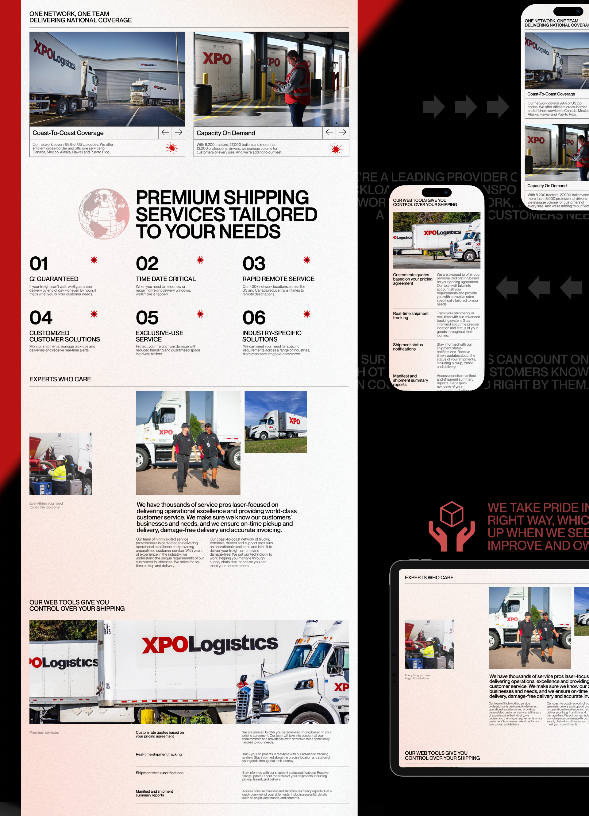 XPO│CORPORATE WEBSITE│REDESIGN — Изображение №4 — Интерфейсы на Dprofile