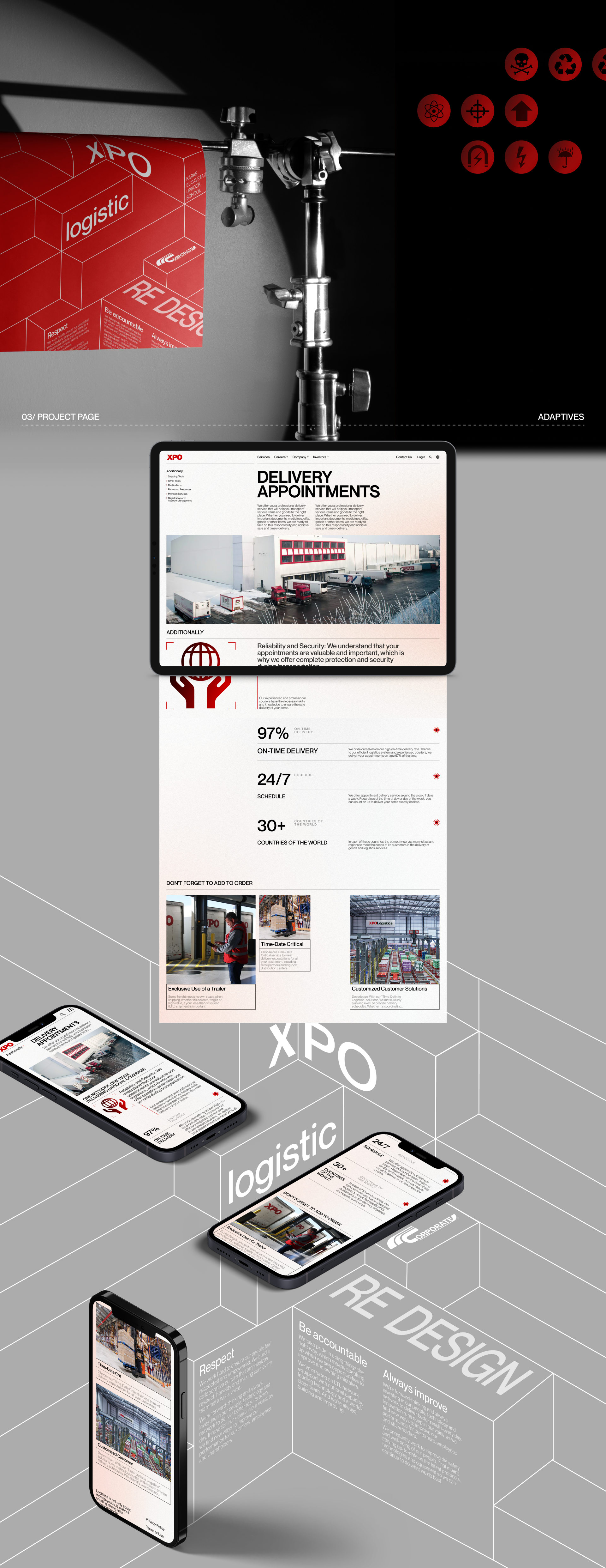 XPO│CORPORATE WEBSITE│REDESIGN — Изображение №5 — Интерфейсы на Dprofile